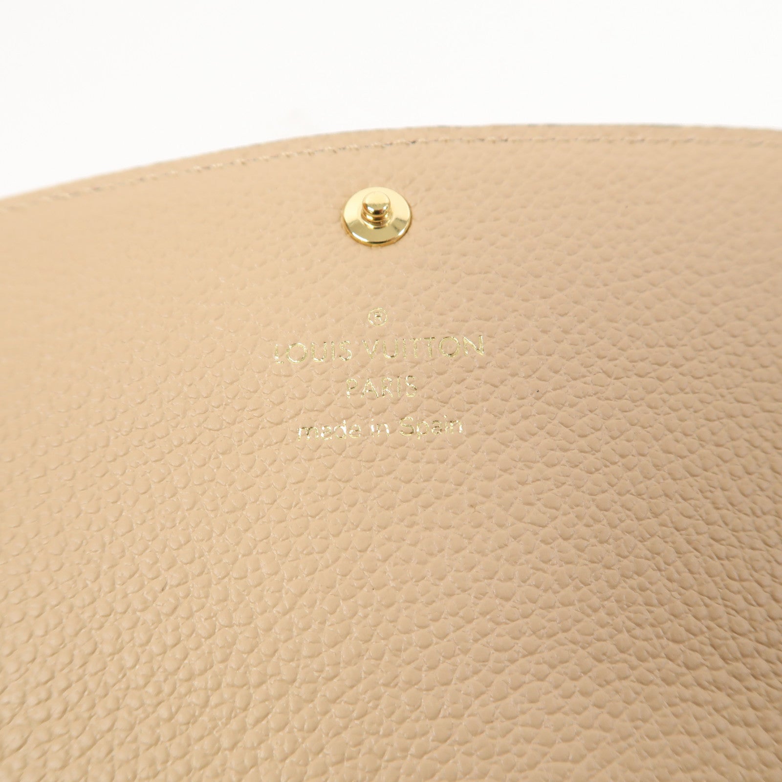 LOUIS VUITTON Monogram Empreinte Emilie Wallet金扣長錢包黑色