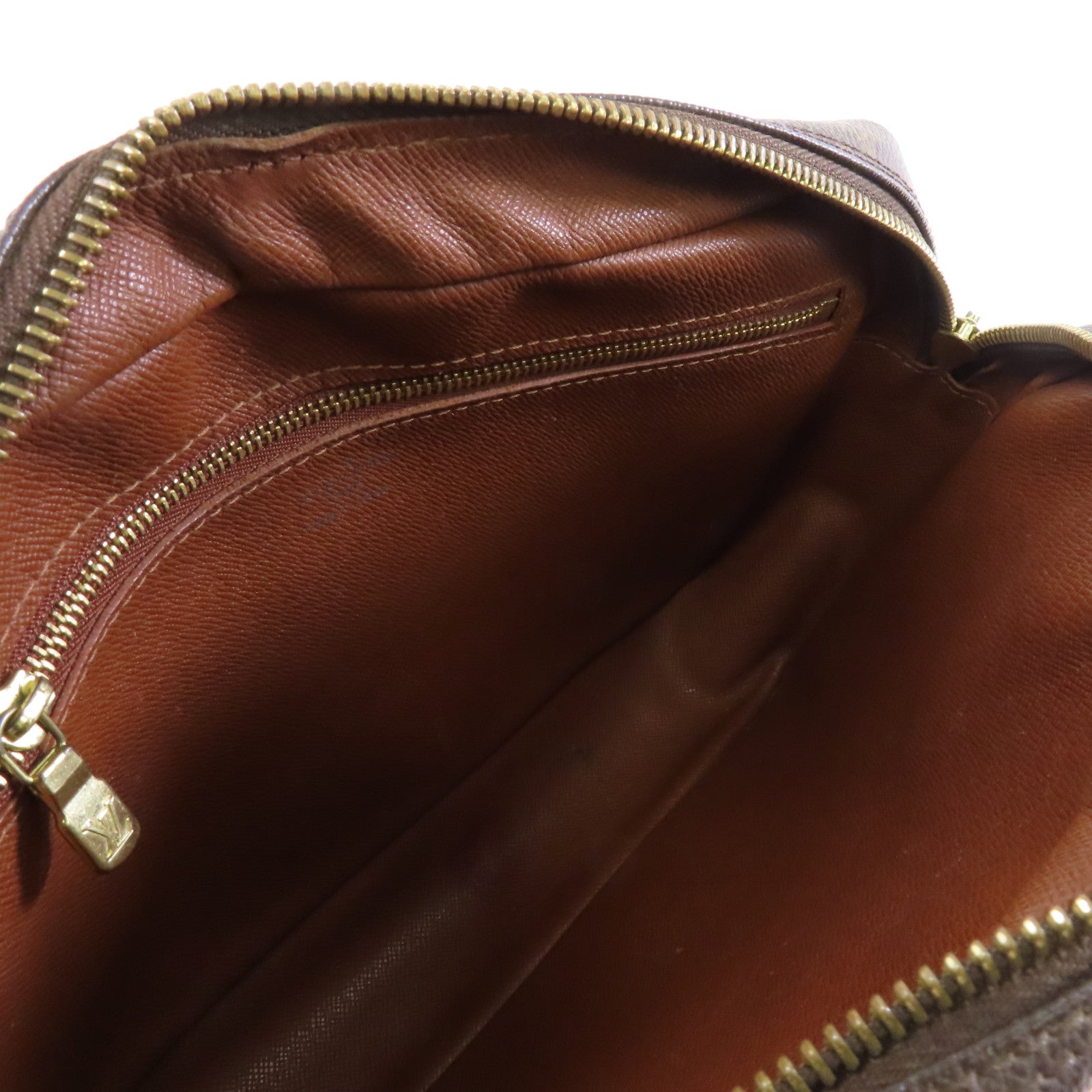 LOUIS VUITTON Monogram Trocadero 27金扣肩背袋棕色