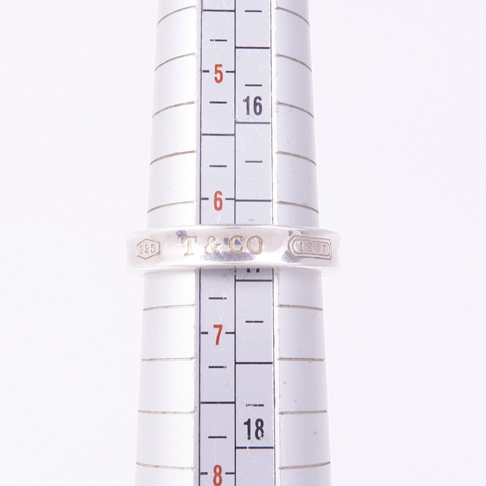TIFFANY＆CO 925純銀1837 Ring戒指US#6.25