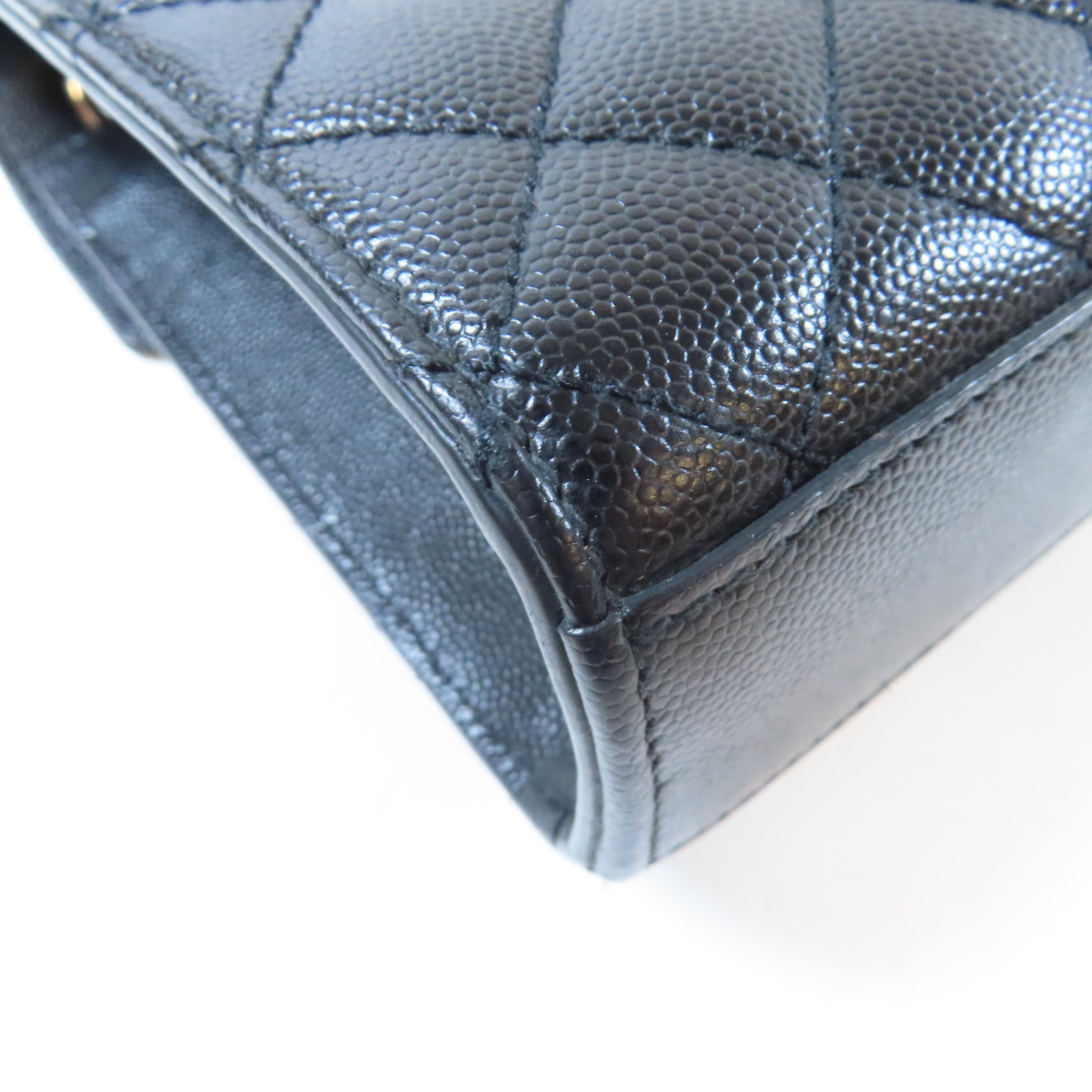 SAINT LAURENT 牛皮皮革Envelope銀扣肩背袋黑色