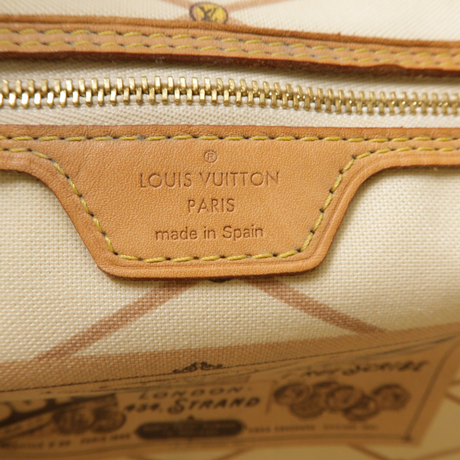 LOUIS VUITTON Damier Azur Neverfull MM手挽袋