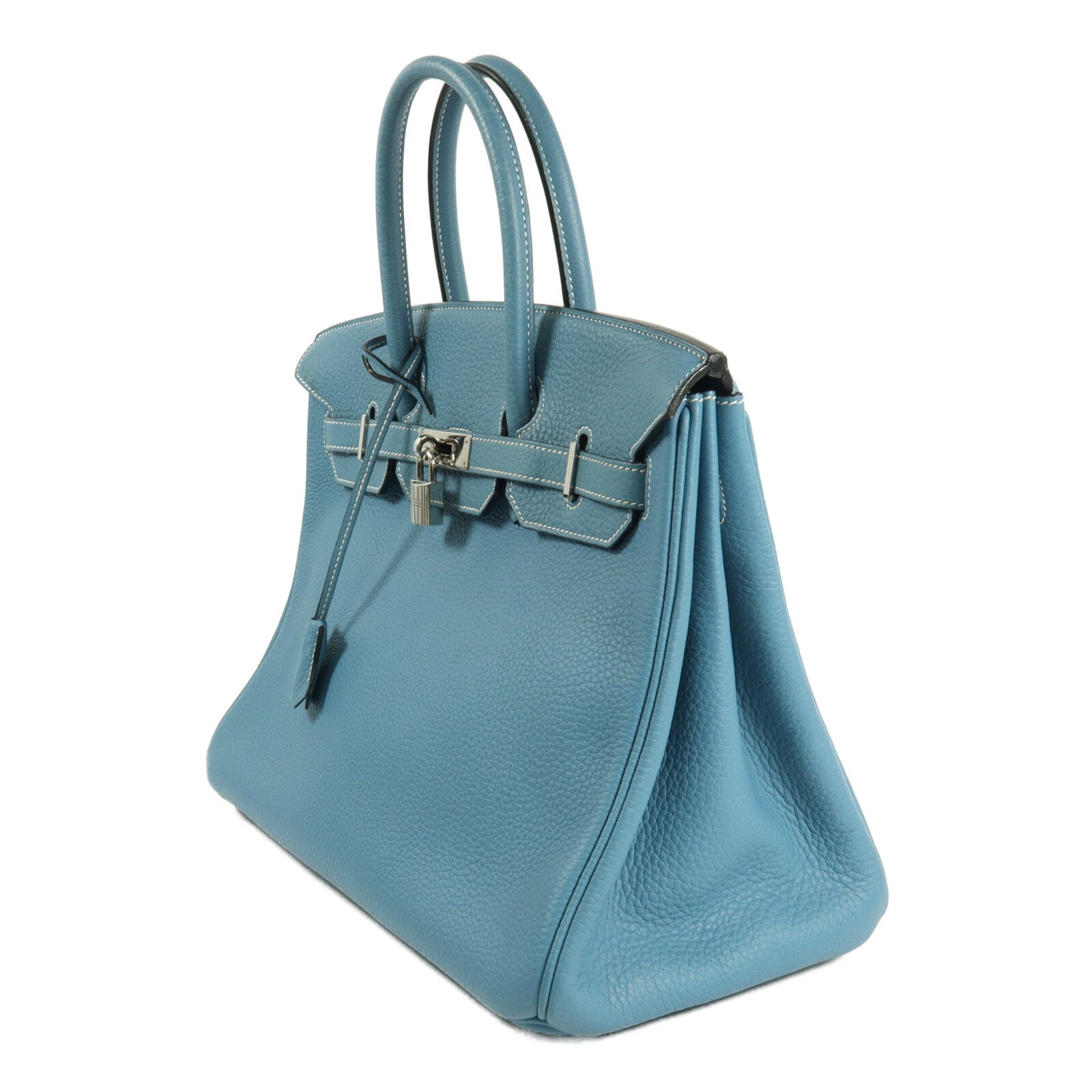 HERMES Togo皮革Birkin 35手挽袋Bleu Jean