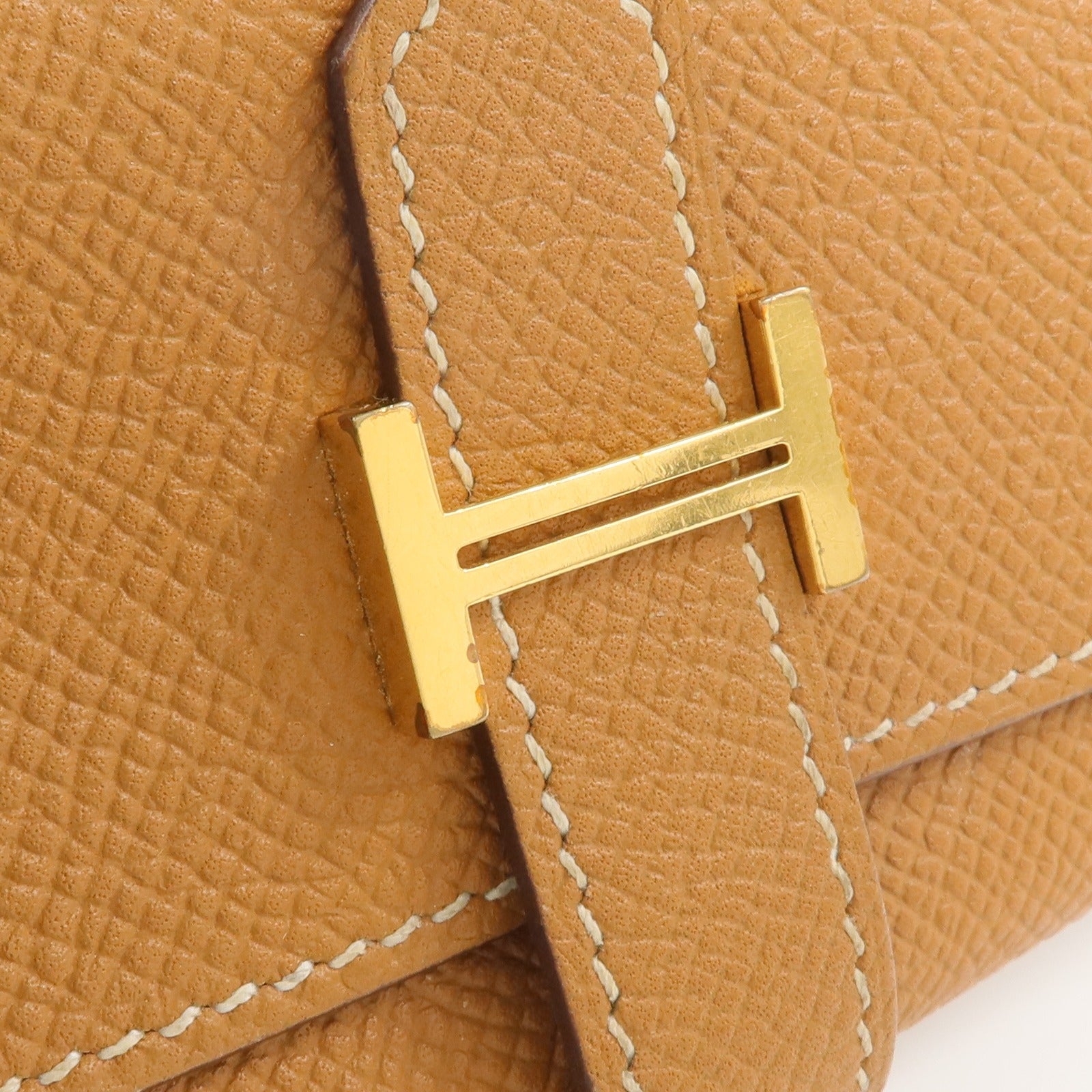 HERMES Epsom皮革Bearn Key Holder鎖匙包Gold