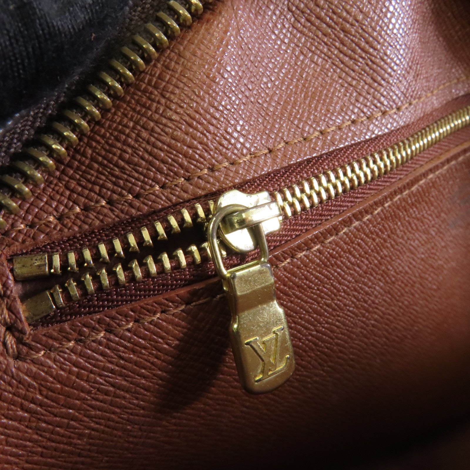 LOUIS VUITTON Monogram Trocadero 27金扣肩背袋棕色