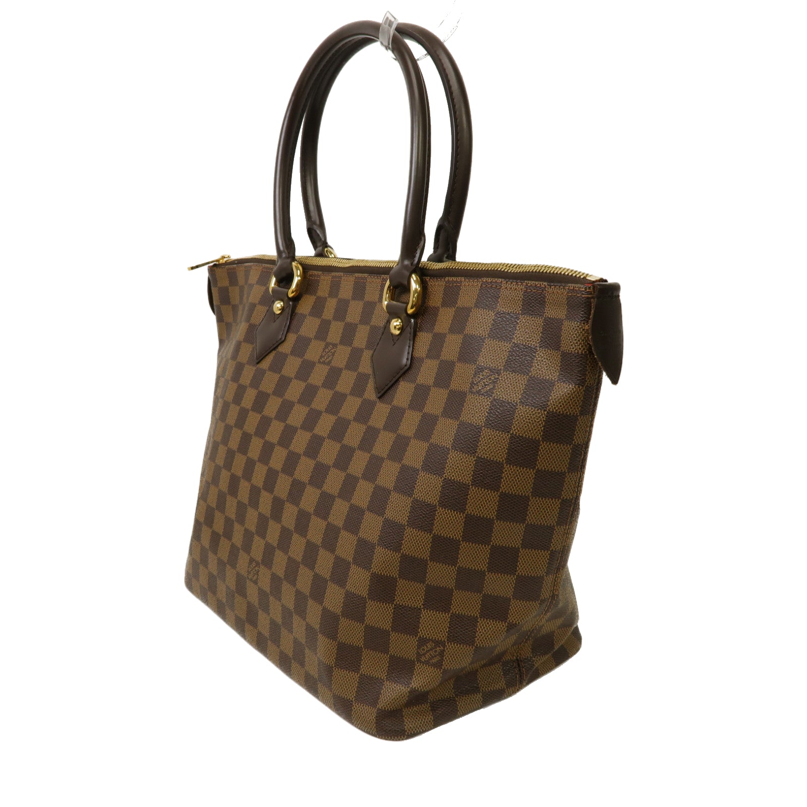 LOUIS VUITTON 【激減優惠】Damier Saleya MM Hand Bag金扣手挽袋啡色