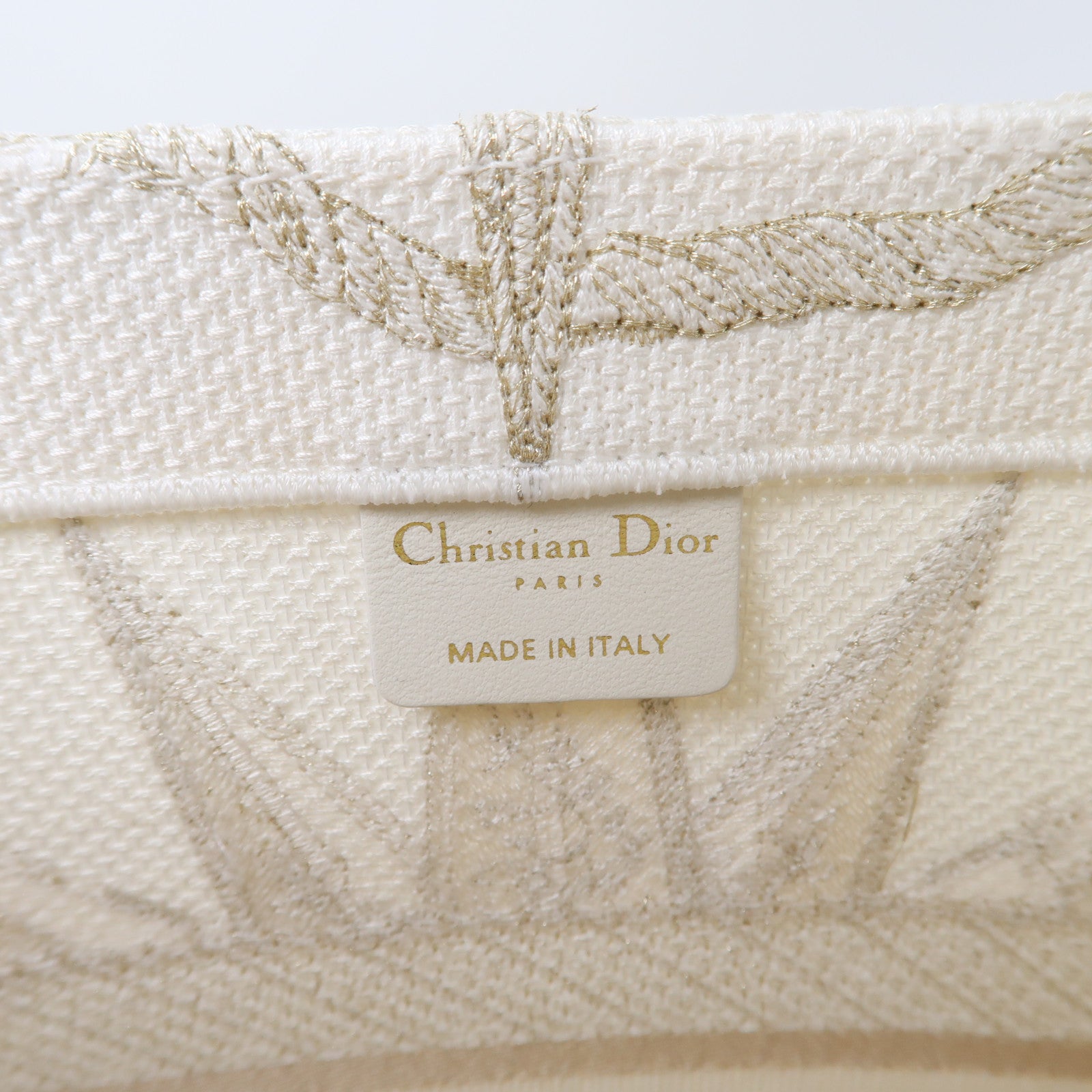 Dior 帆布Medium Reve d'Infini Book Tote Bag手挽袋白色