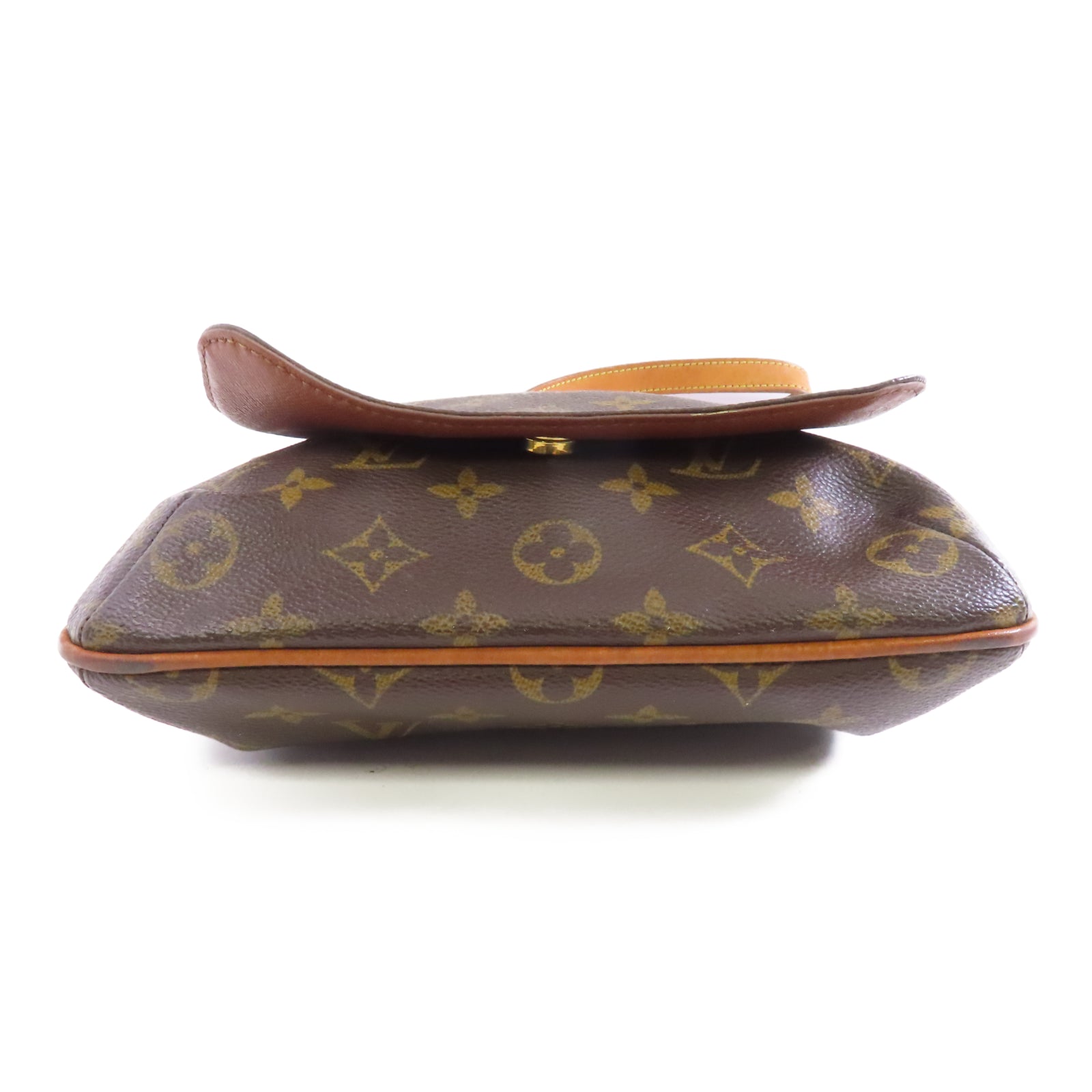 LOUIS VUITTON Monogram Musette Salsa金扣肩背袋棕色