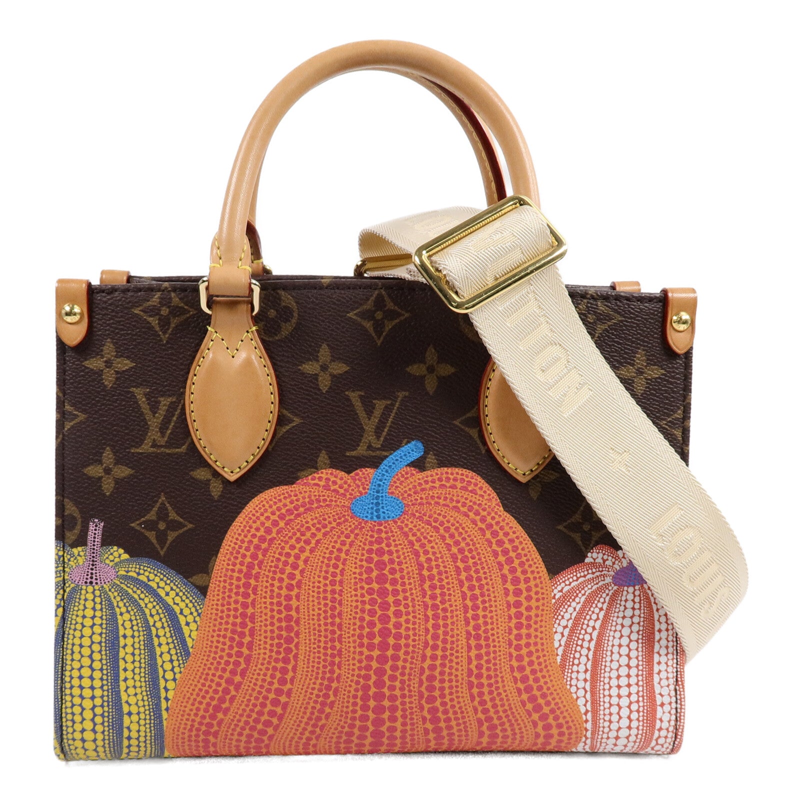 LOUIS VUITTON Monogram LV x YK OnTheGo PM手挽肩背兩用袋