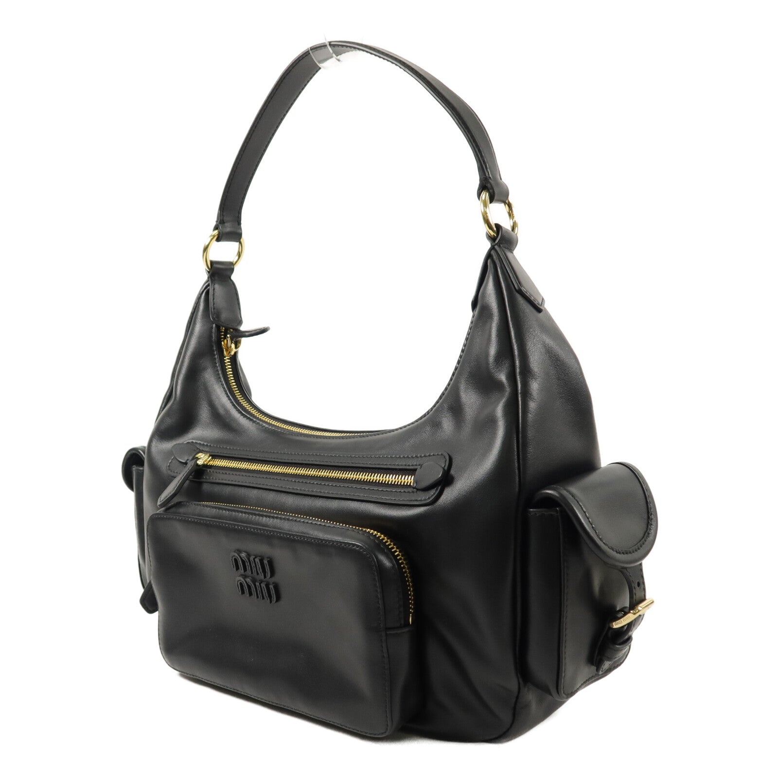 Miu Miu 羊皮皮革Pocket Large肩背袋
