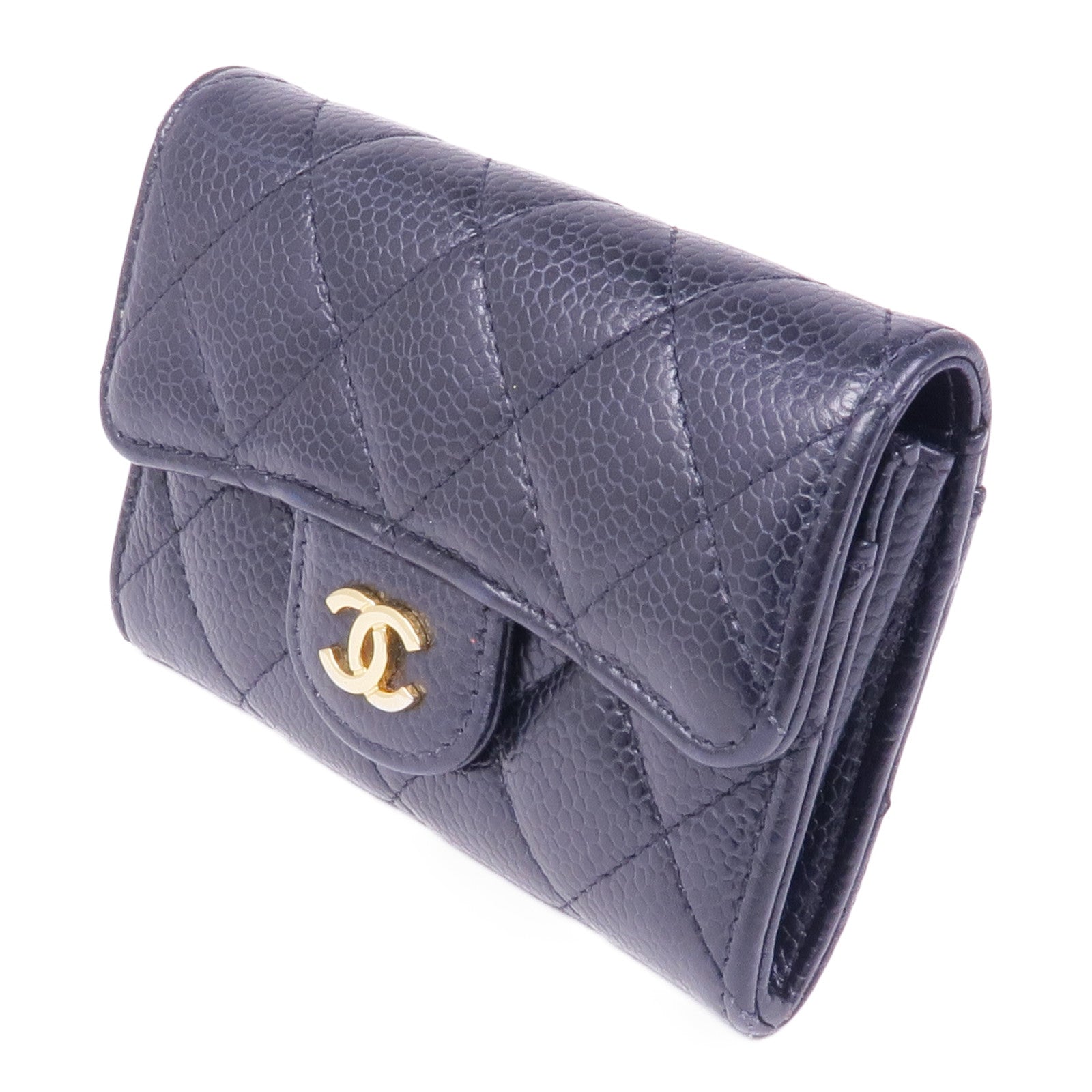 CHANEL 牛皮皮革Card Case金扣卡片套