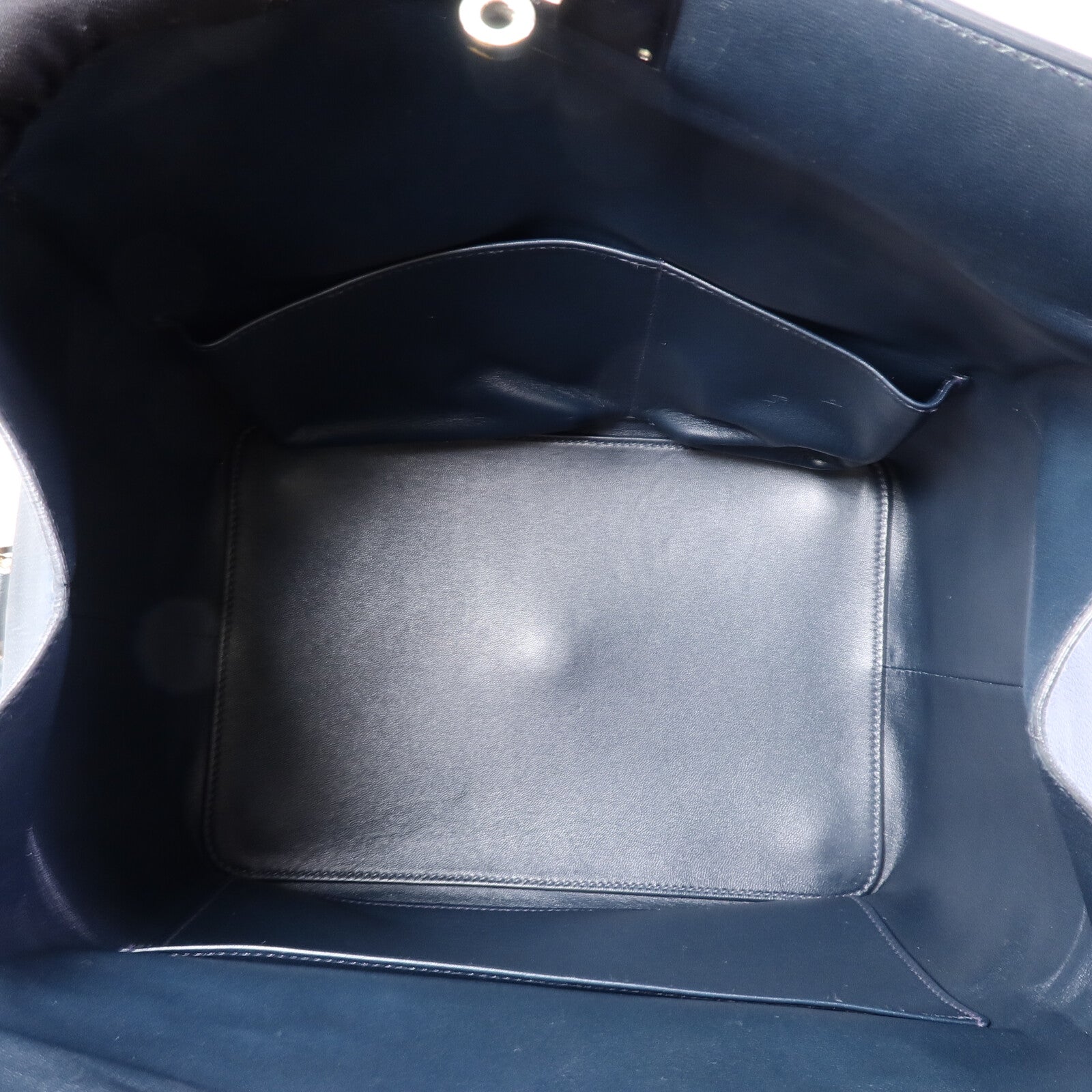 HERMES Evercolor皮革Toolbox 26手挽肩背兩用袋Bleu Ocean