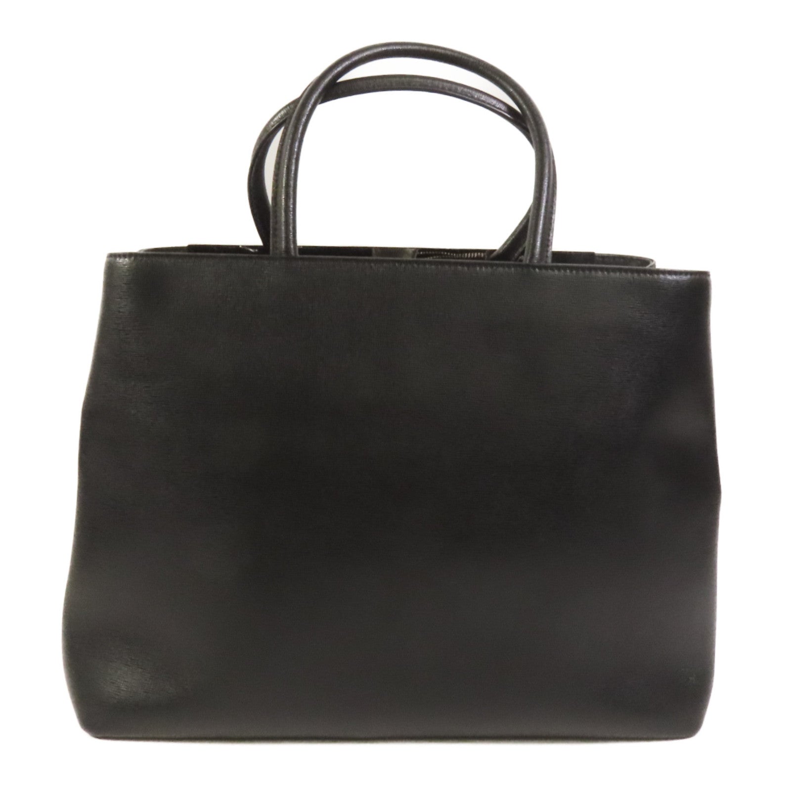 FENDI 牛皮皮革2 Jours Monster銀扣手挽肩背兩用袋