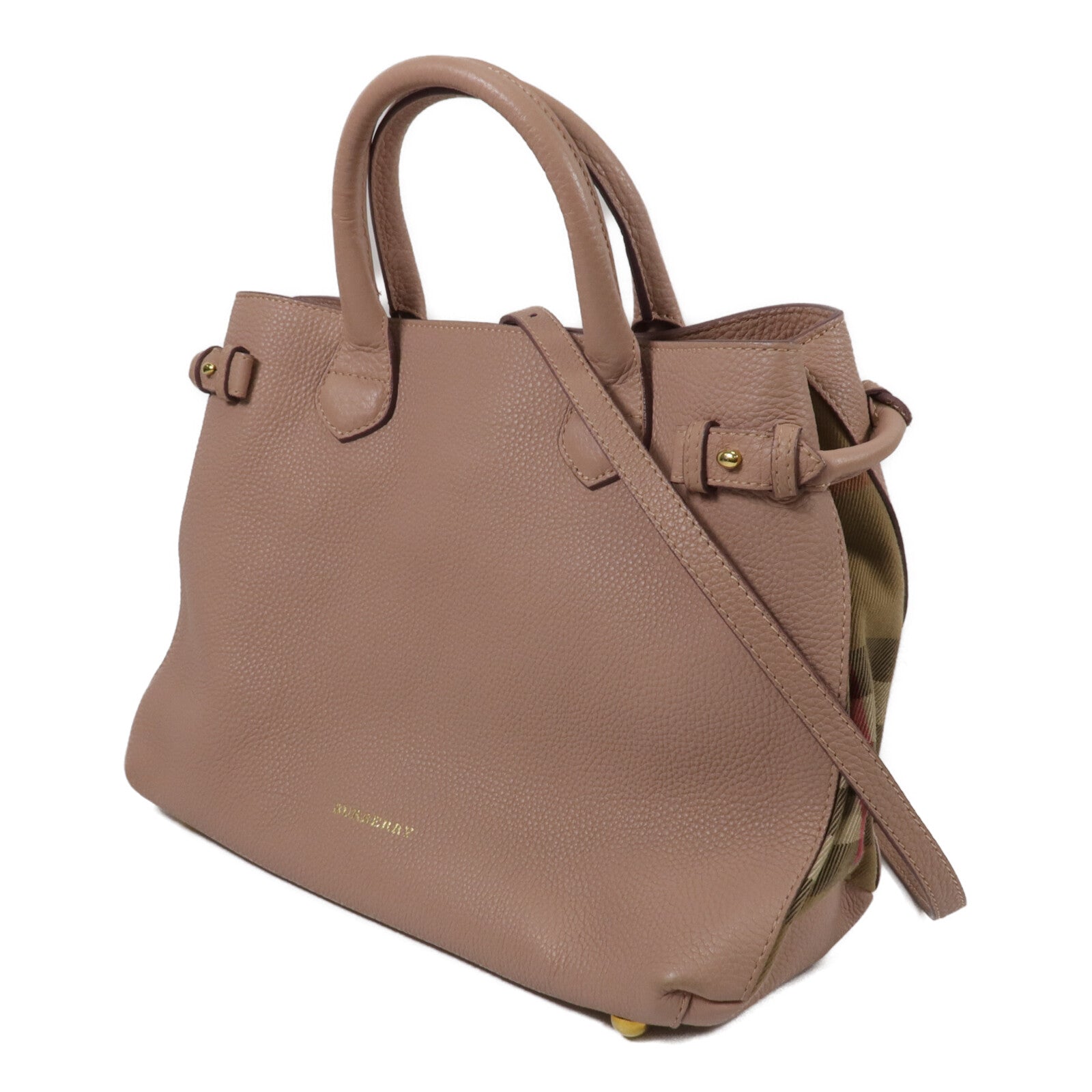BURBERRY 牛皮皮革2Way Shoulder手挽肩背兩用袋