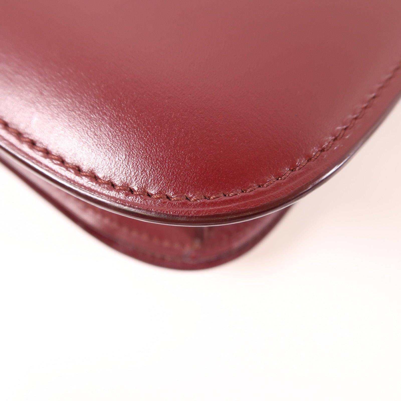 CELINE 【激減優惠】牛皮皮革Classic Box金扣肩背袋紅色