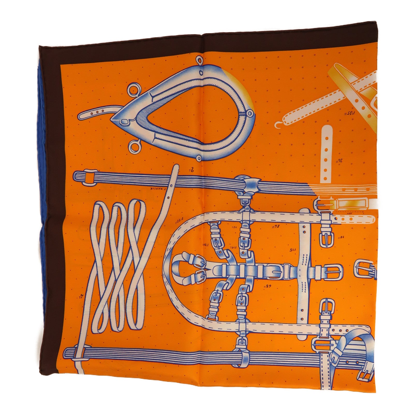 HERMES 絲質Scarf圍巾橙色