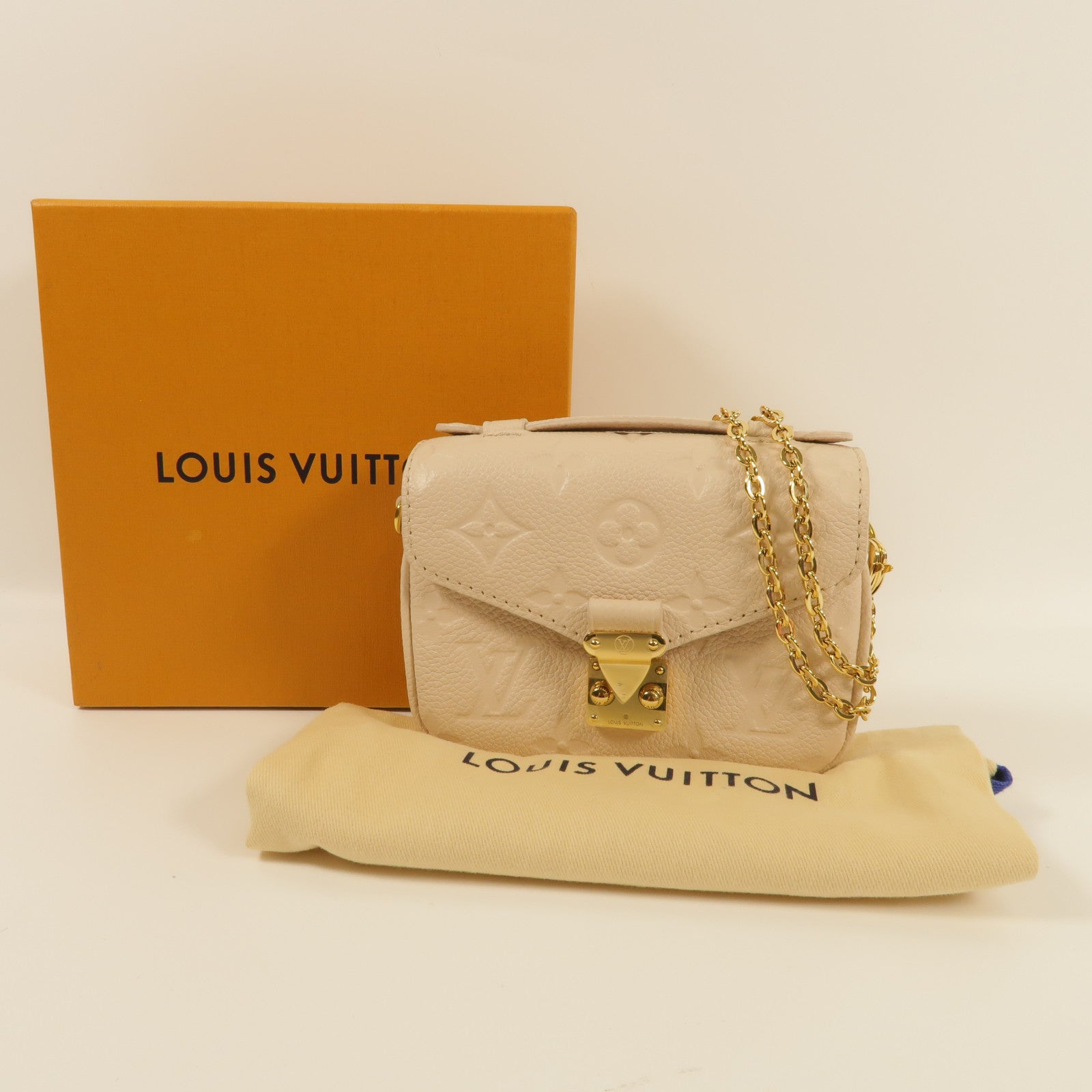 LOUIS VUITTON Monogram Empreinte Micro Metis手挽肩背兩用袋