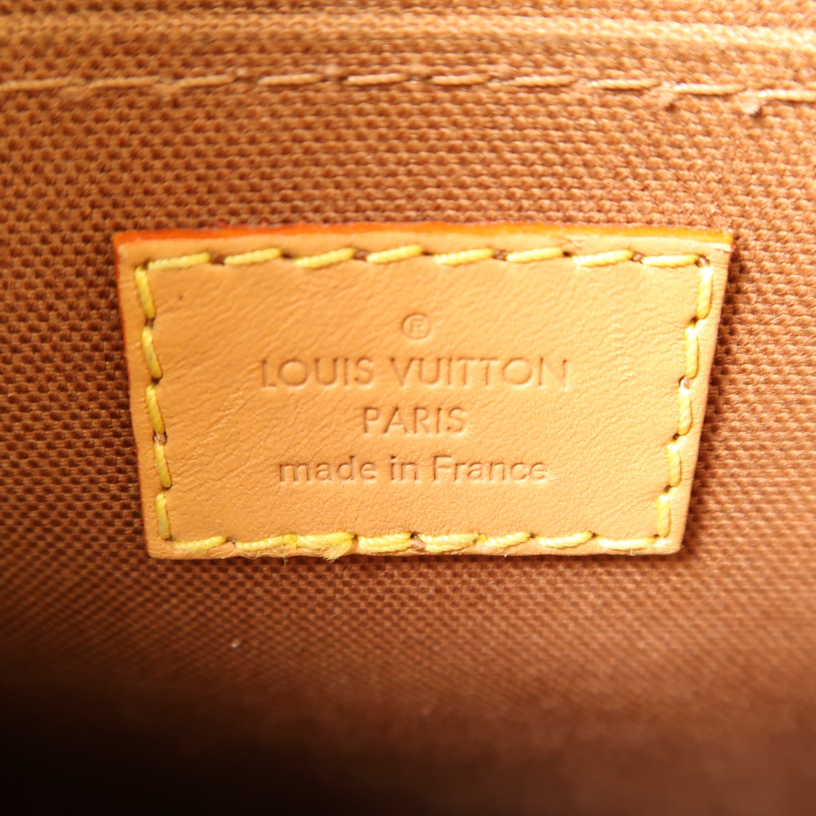 LOUIS VUITTON 【激減優惠】Monogram Petit Sac Plat金扣手挽肩背兩用袋棕色
