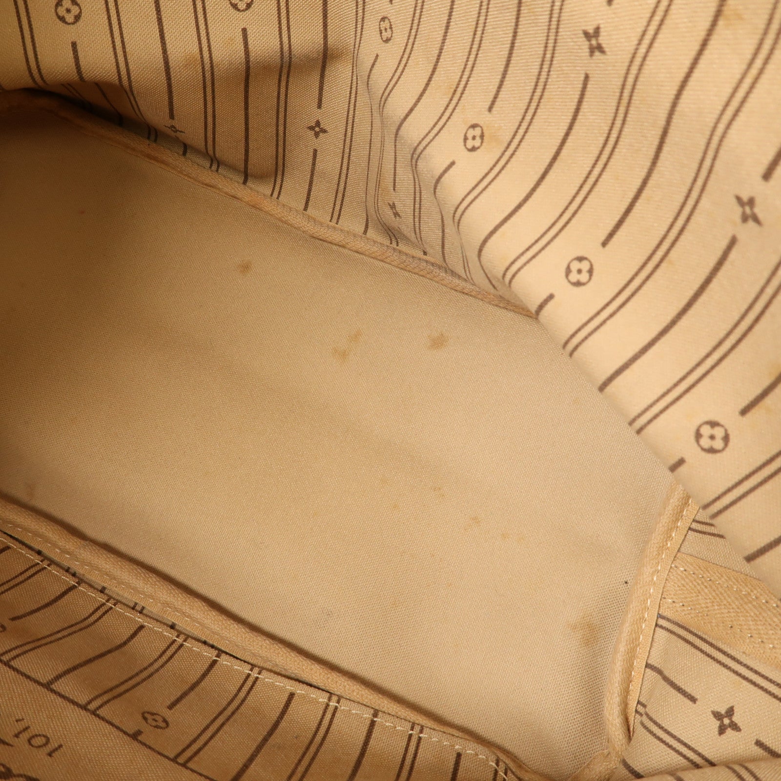 LOUIS VUITTON Monogram Neverfull MM金扣肩背袋棕色