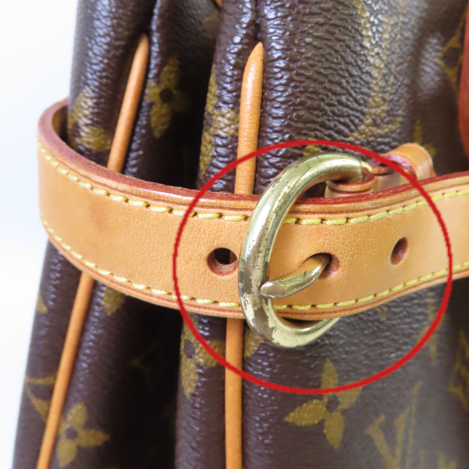 LOUIS VUITTON Monogram Batignolles Vertical Tote Bag金扣肩背袋啡色