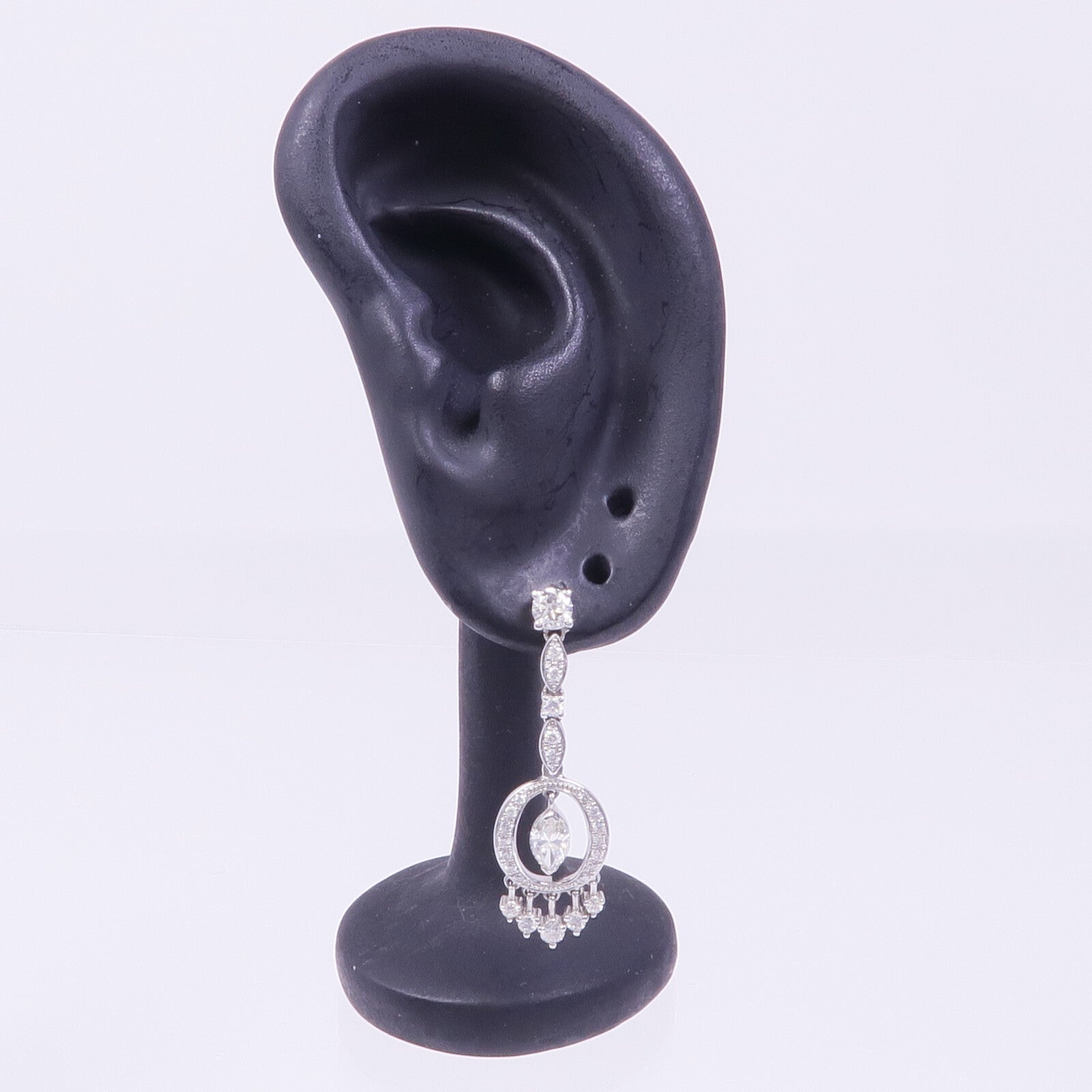 JEWELRY 18K白金Diamond Earrings鑽石耳環