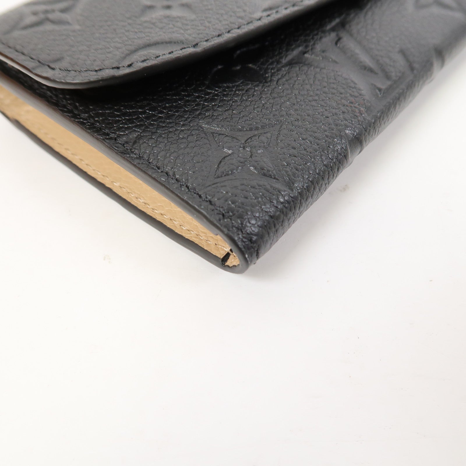 LOUIS VUITTON Monogram Empreinte Emilie Wallet金扣長錢包黑色