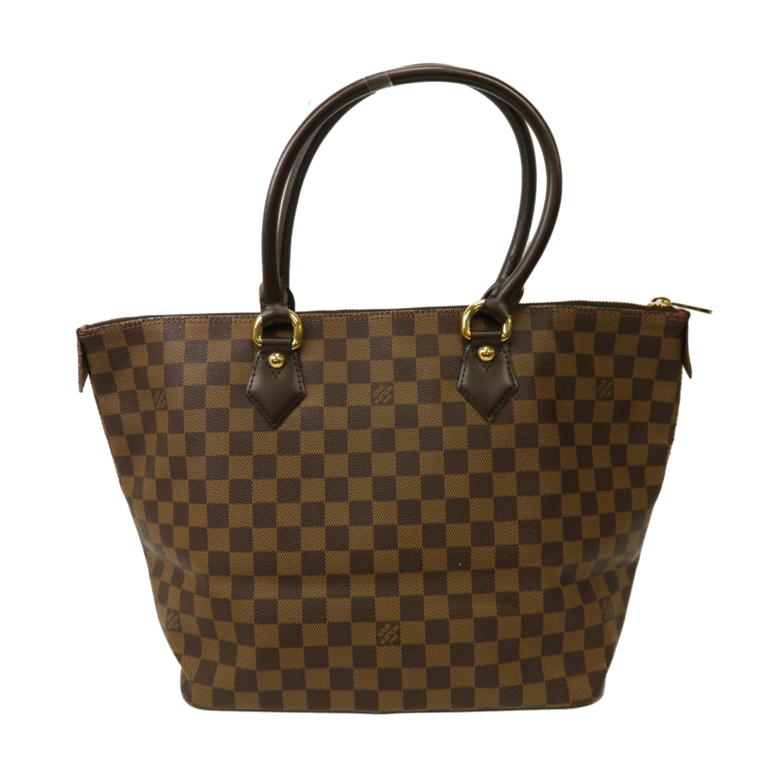 LOUIS VUITTON 【激減優惠】Damier Saleya MM Hand Bag金扣手挽袋啡色