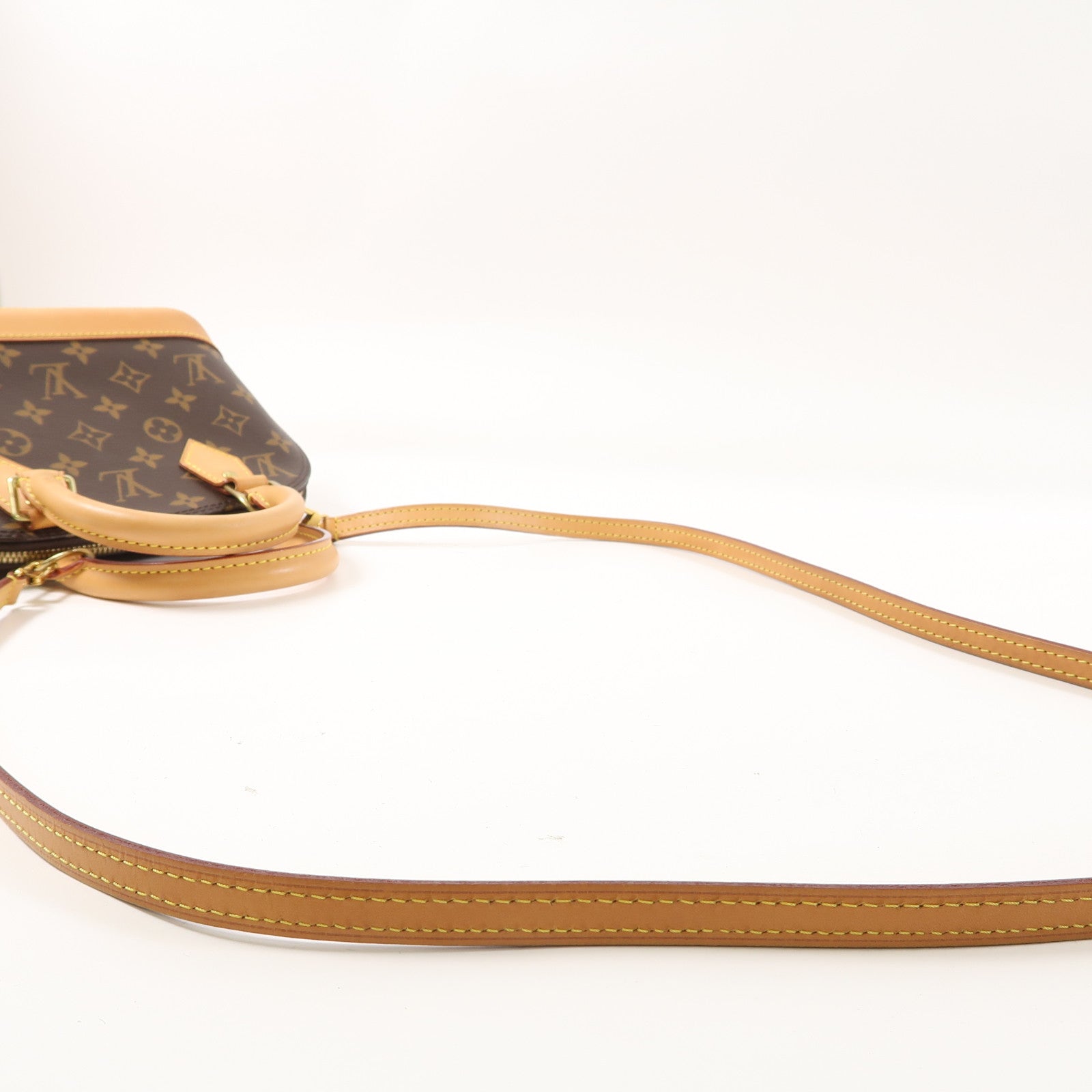 LOUIS VUITTON 【激減優惠】Monogram Alma BB金扣手挽肩背兩用袋啡色