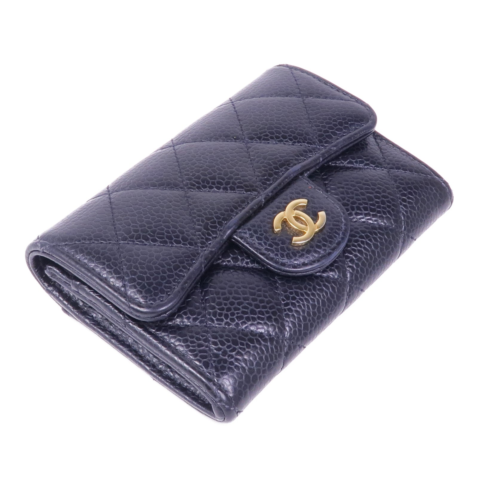 CHANEL 牛皮皮革Card Case金扣卡片套