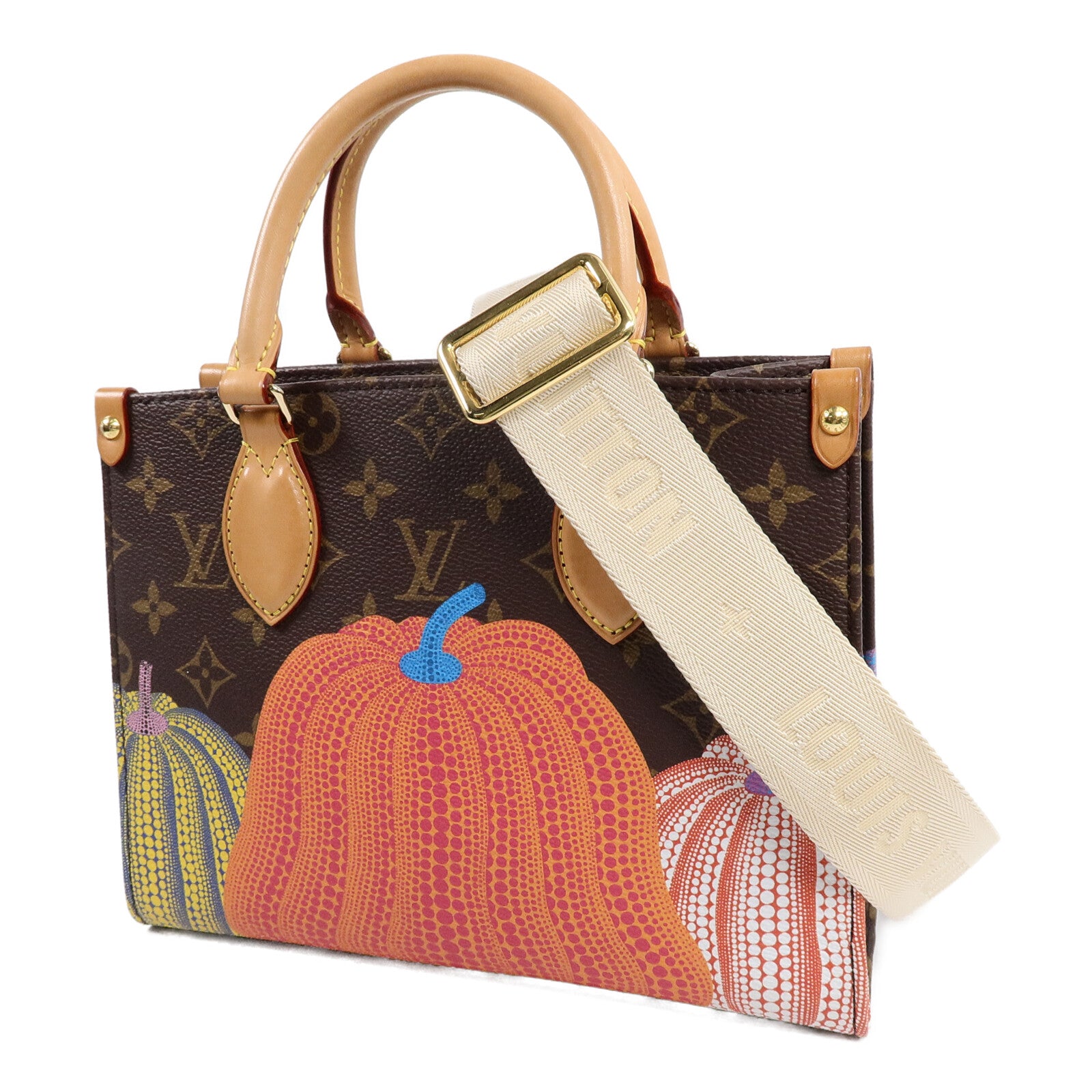 LOUIS VUITTON Monogram LV x YK OnTheGo PM手挽肩背兩用袋