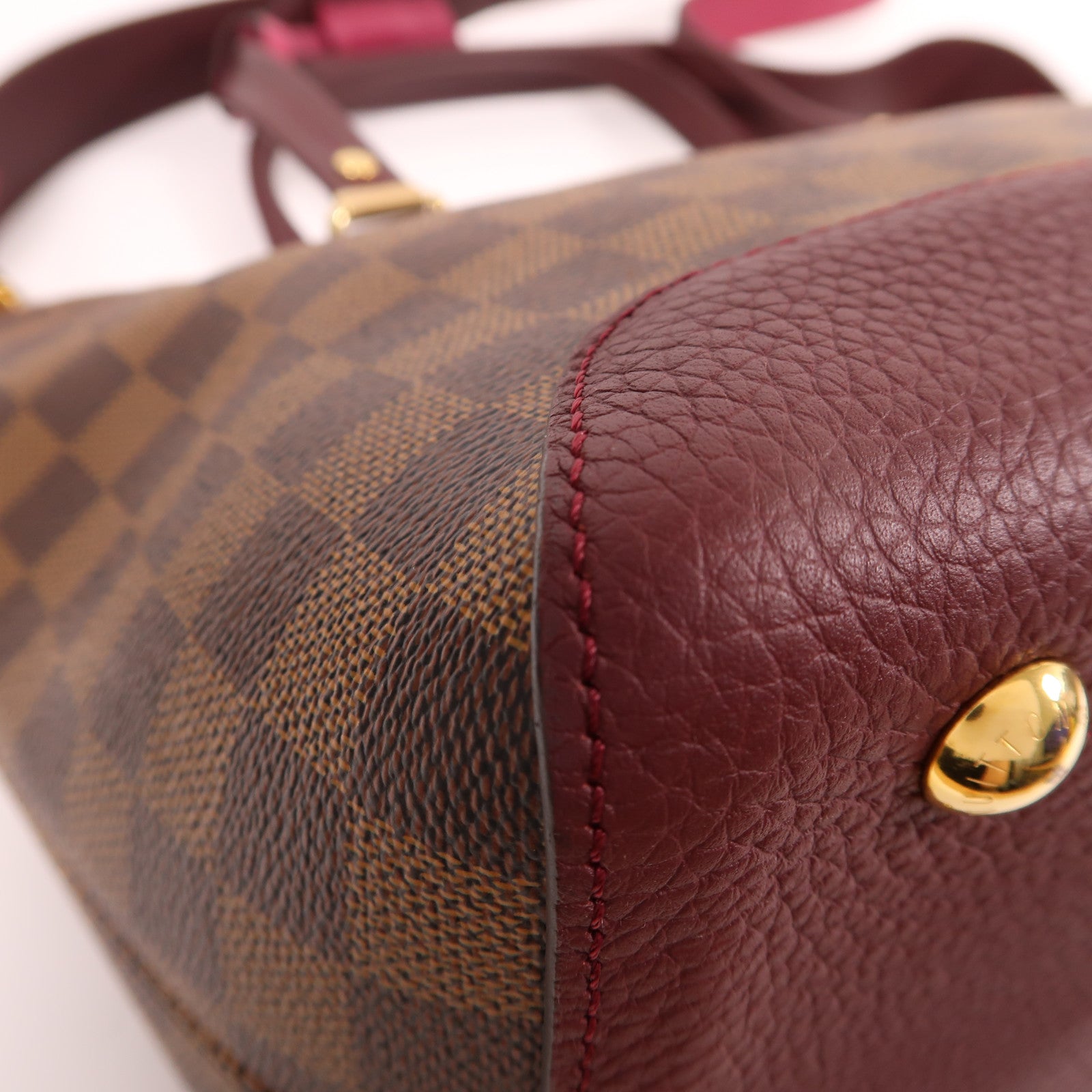 LOUIS VUITTON 【激減優惠】Damier Hyde Park 2way金扣手挽肩背兩用袋啡色/紅色/紫色