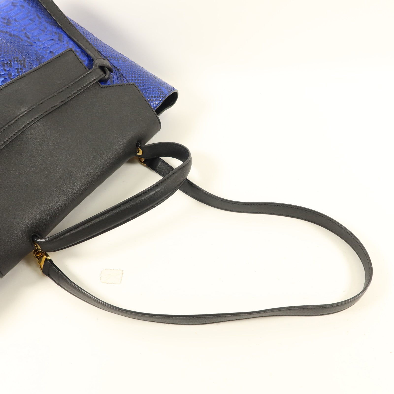 CELINE 蛇皮皮革Mini Belt Bag金扣手挽肩背兩用袋