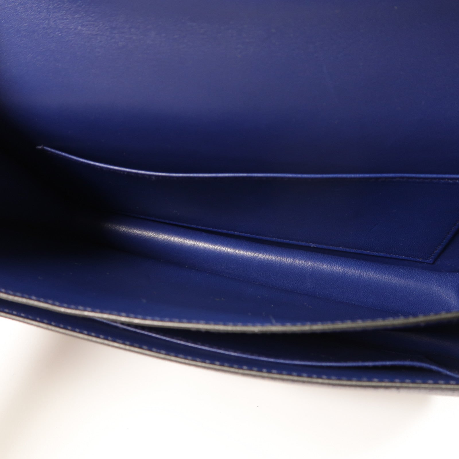 HERMES Epsom皮革Constance Elan肩背袋Bleu Saphir