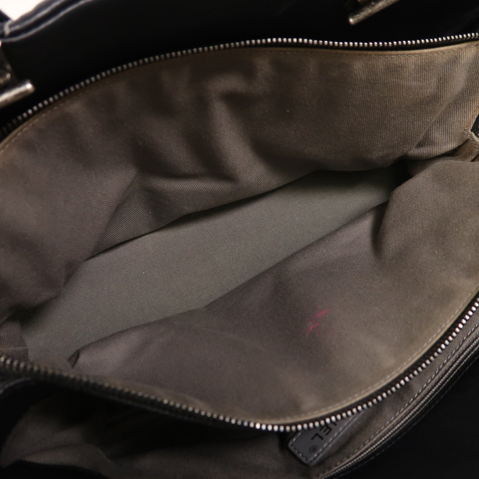 CHANEL 牛皮皮革2 Way Shoulder銀扣手挽肩背兩用袋