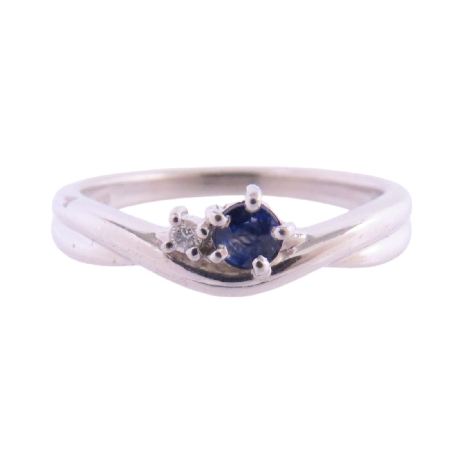 JEWELRY 【激減優惠】PT900鉑金/鑽石Diamond Ring戒指US#5.25