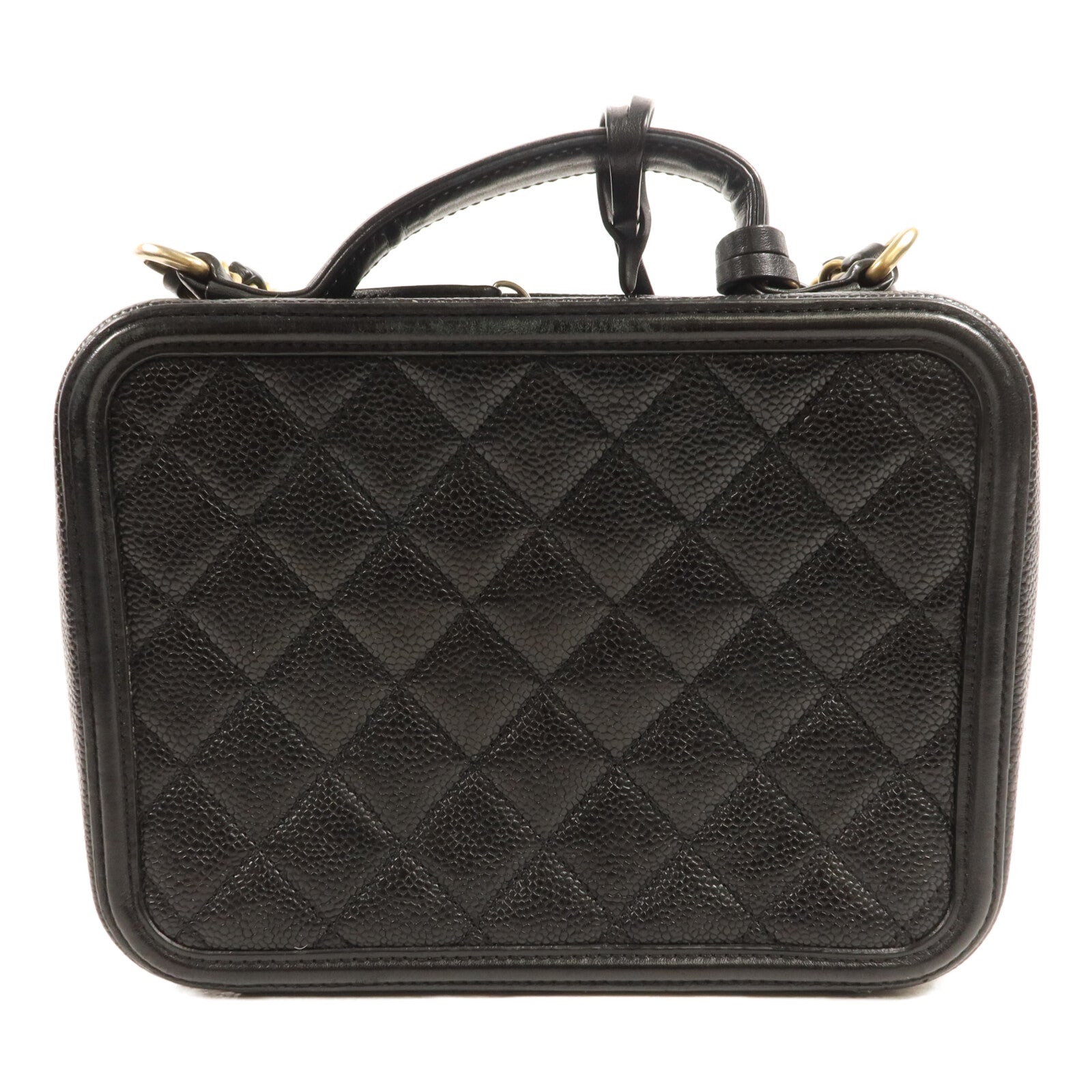 CHANEL 牛皮皮革Vanity Case手挽肩背兩用袋