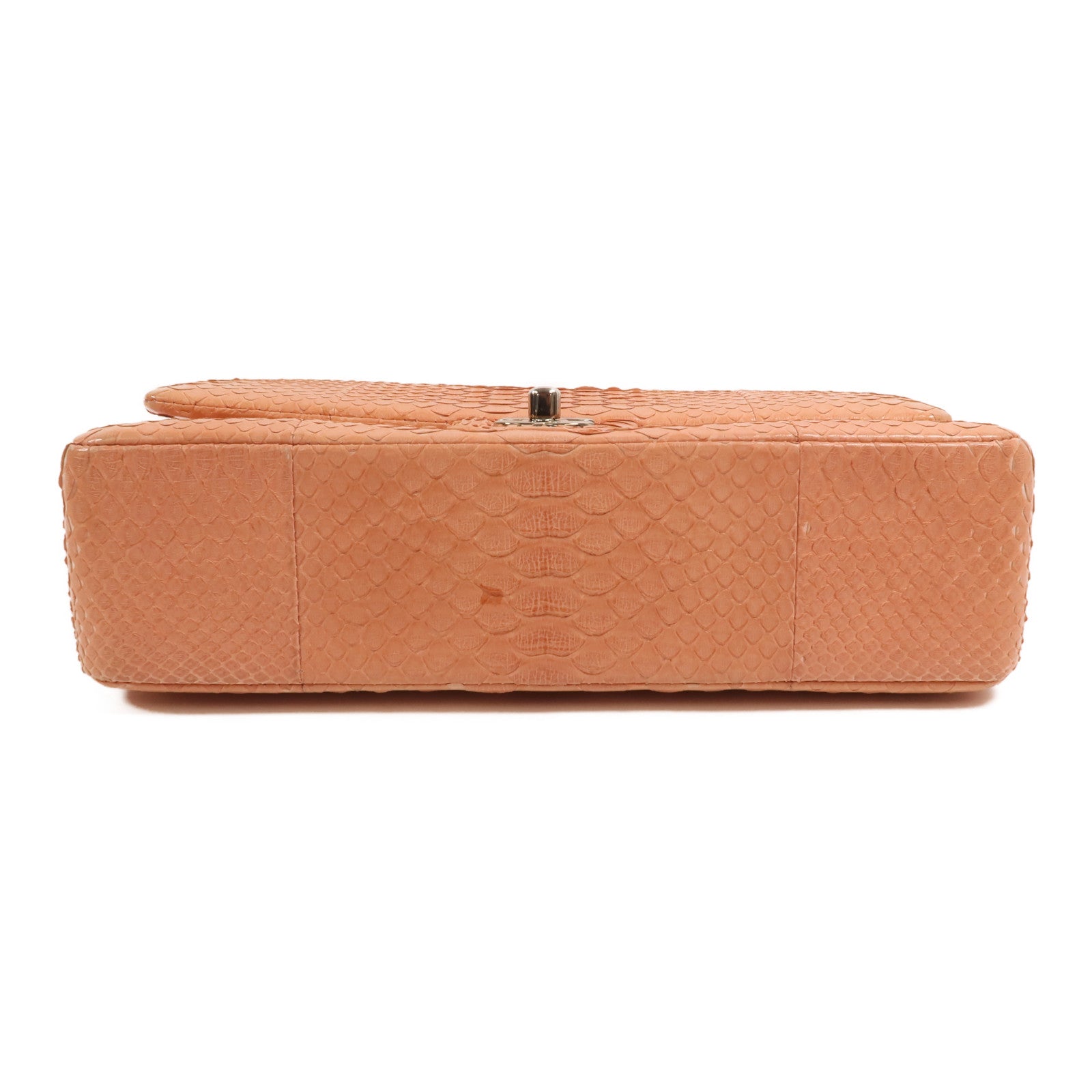 CHANEL 蛇皮皮革Classic 25銀扣鏈帶肩背袋