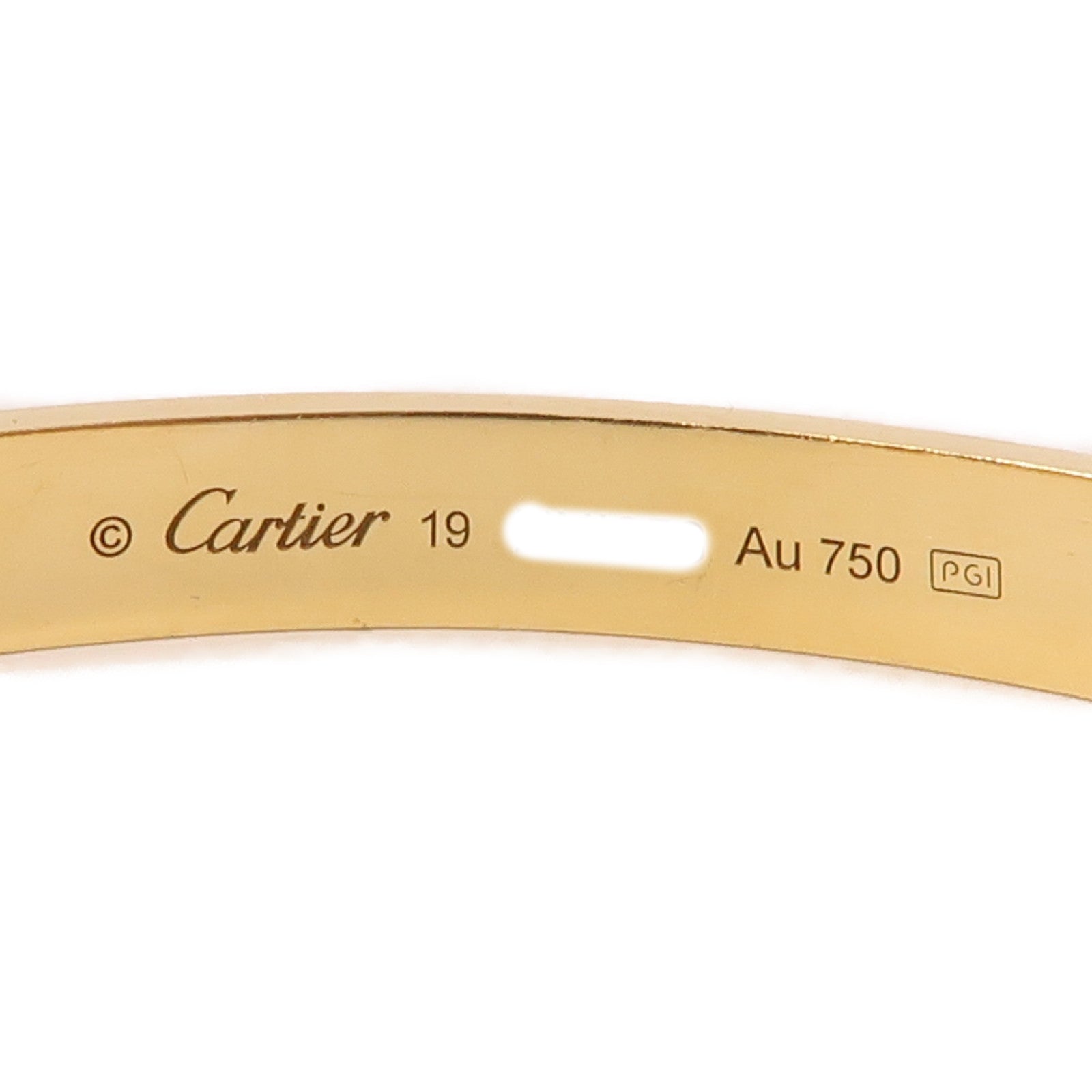 CARTIER 18K黃金Love Bracelet手鐲#19