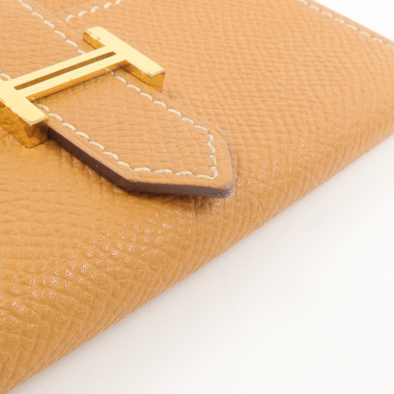 HERMES Epsom皮革Bearn Key Holder鎖匙包Gold