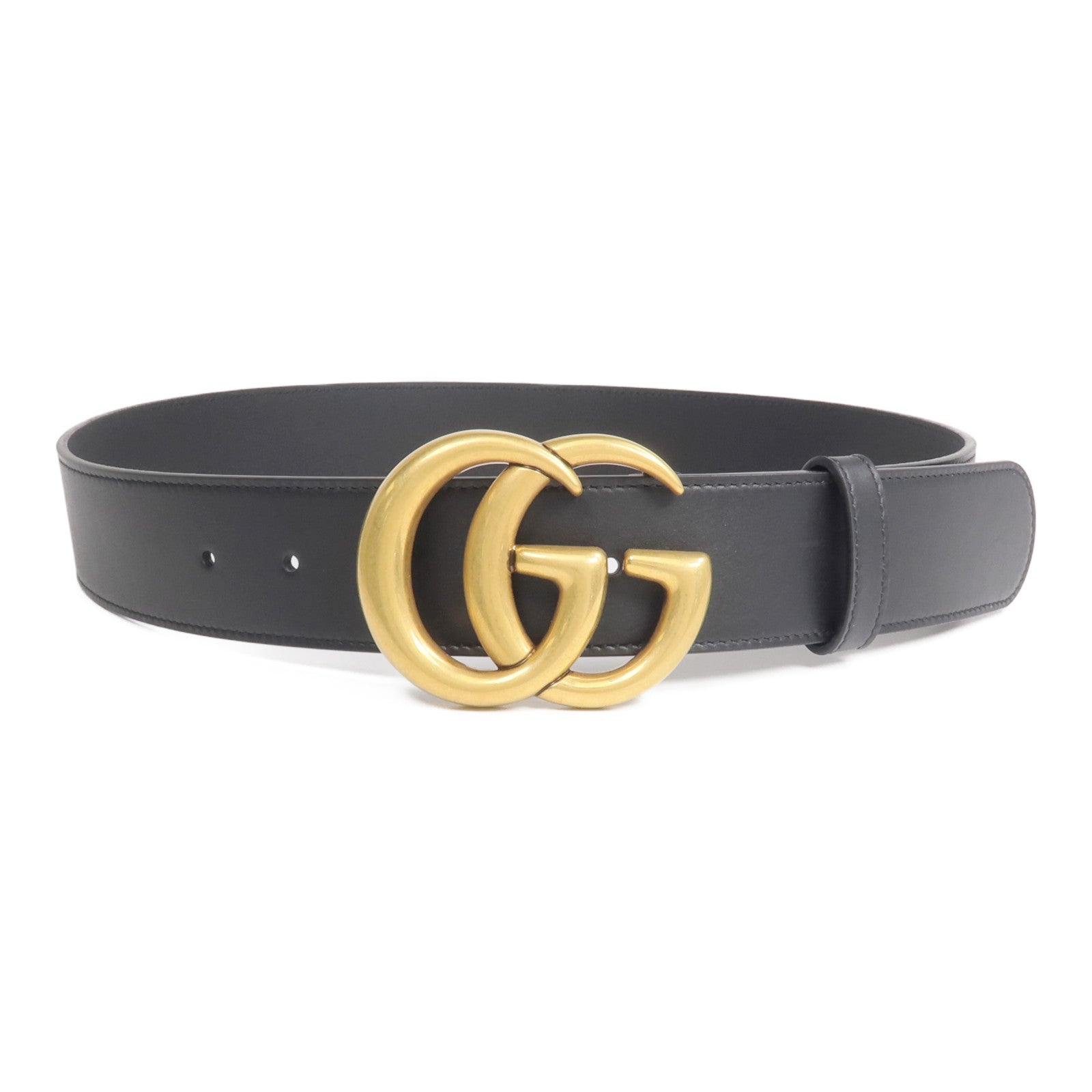 GUCCI 牛皮皮革GG Marmont Belt金扣皮帶