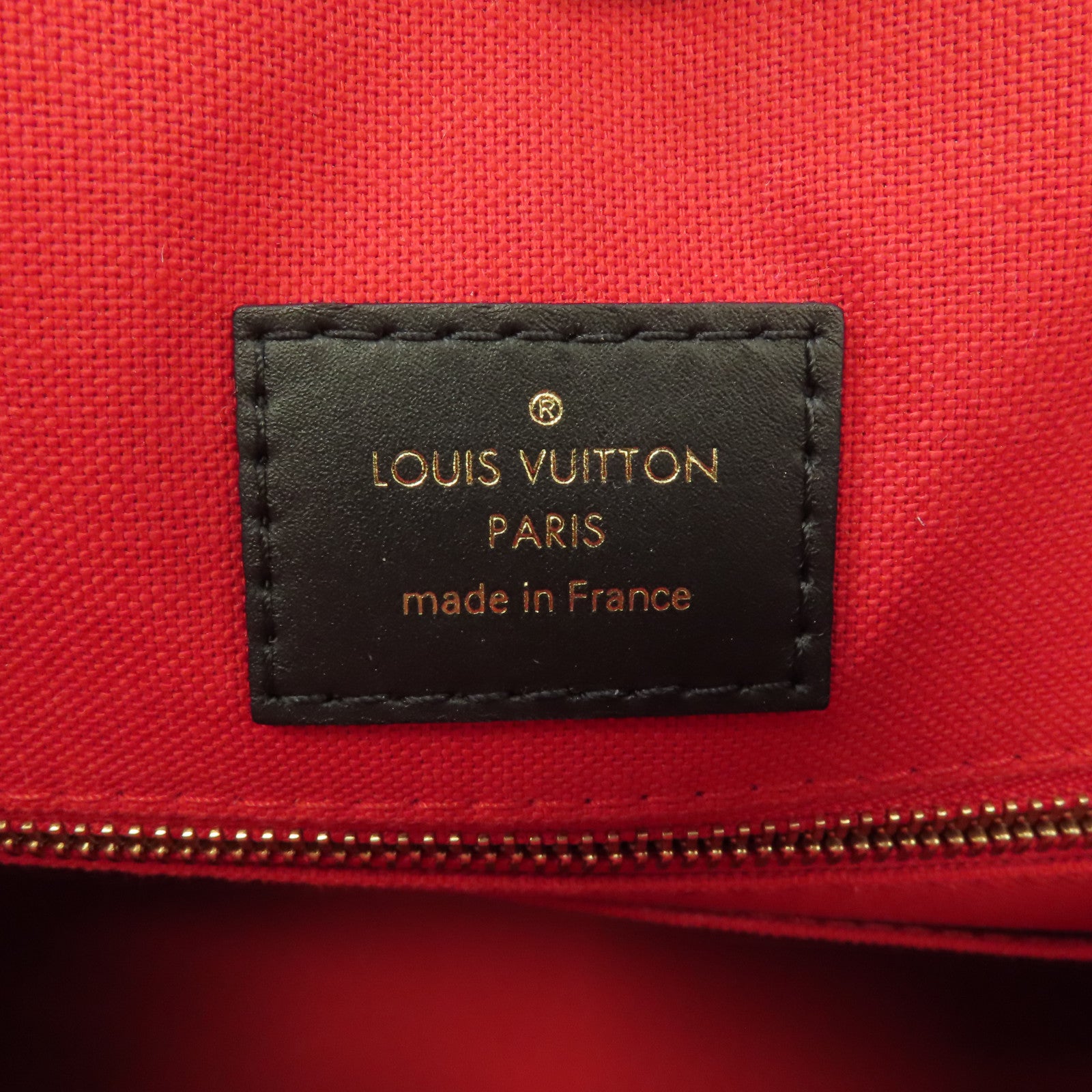 LOUIS VUITTON Monogram Giant/Monogram Reverse On The Go MM金扣手挽肩背兩用袋啡色