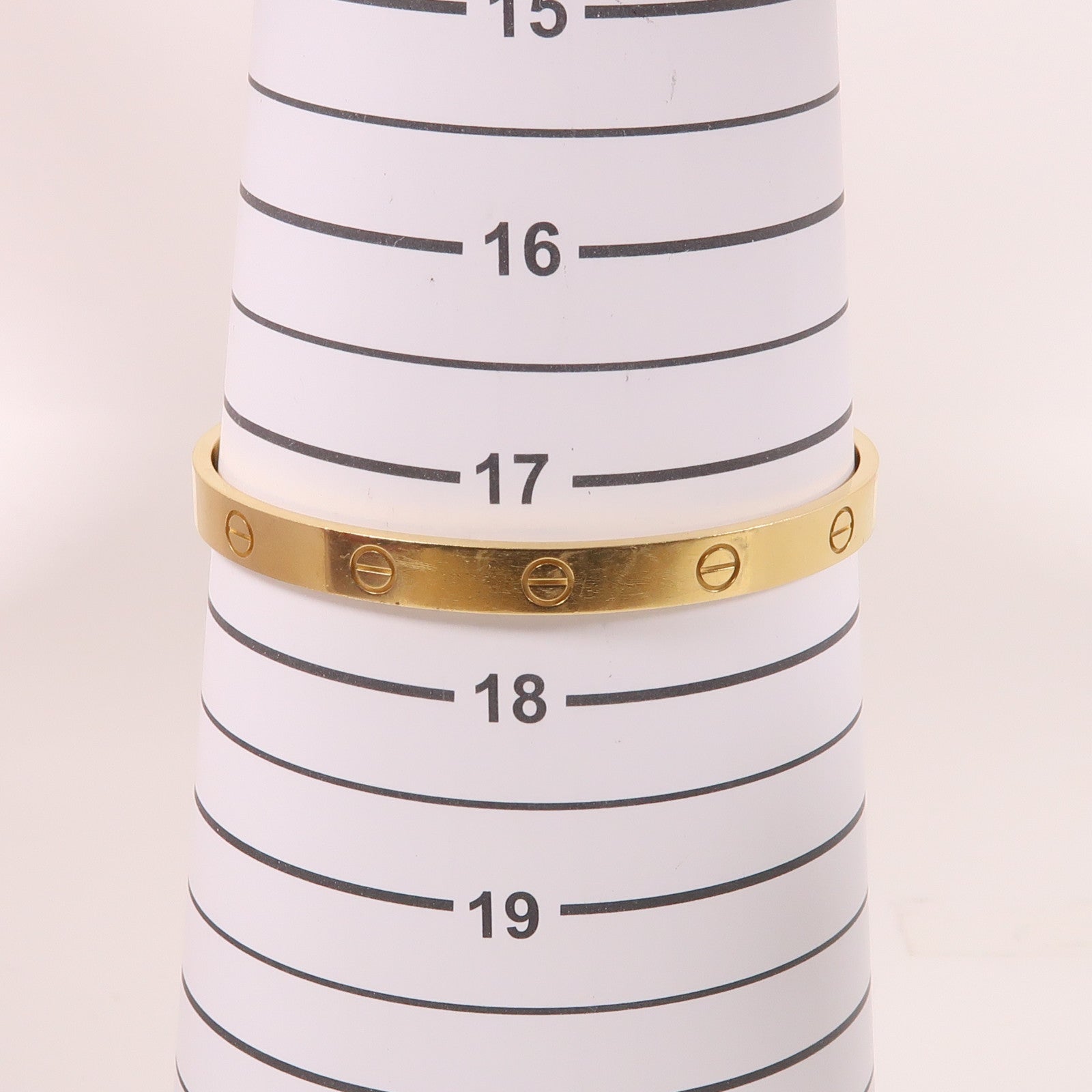 CARTIER 18K黃金Love Bracelet手鐲#19