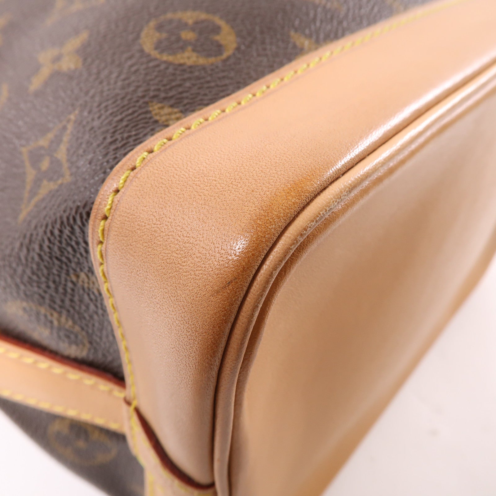 LOUIS VUITTON Monogram Noe BB金扣肩背袋棕色