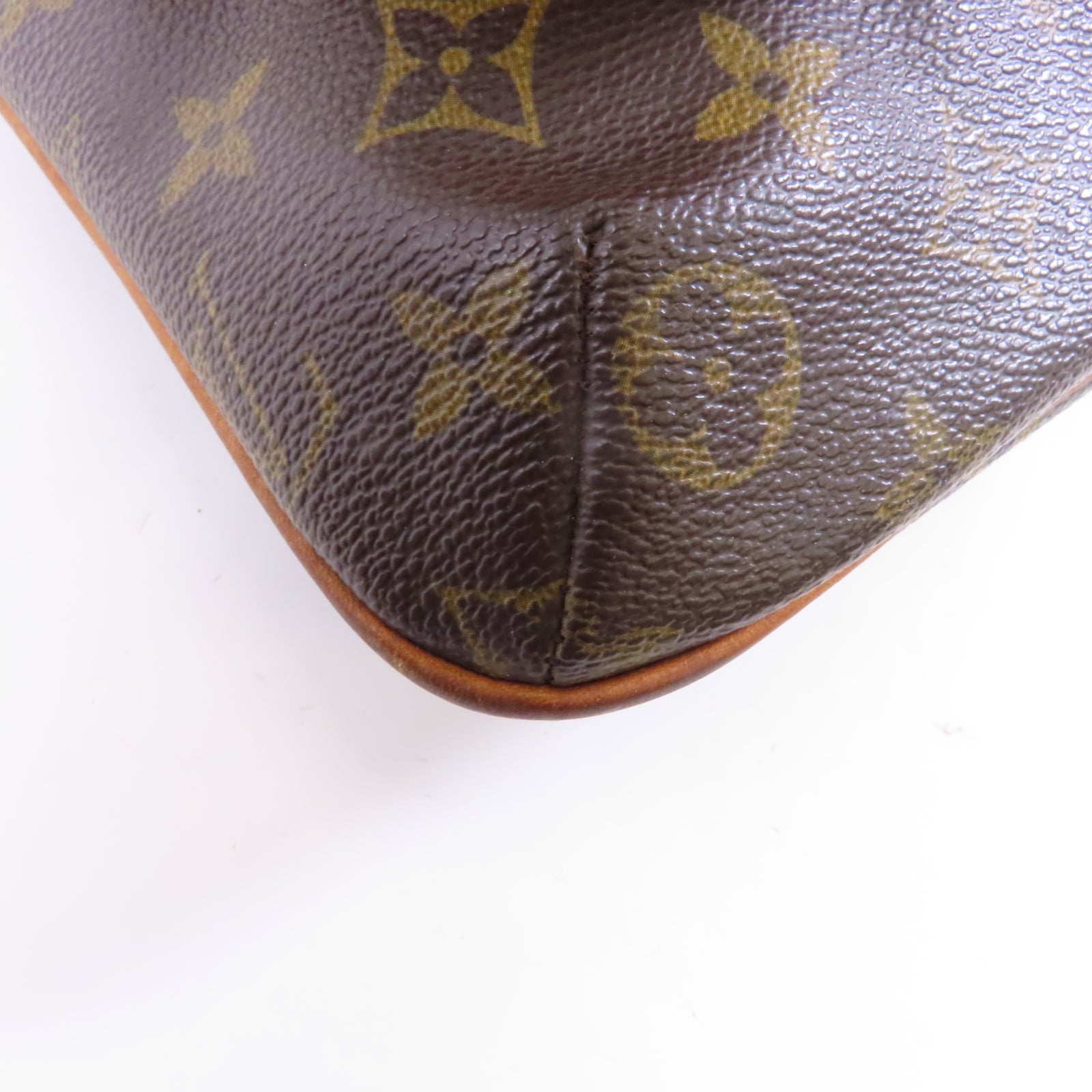 LOUIS VUITTON Monogram Musette Salsa金扣肩背袋棕色