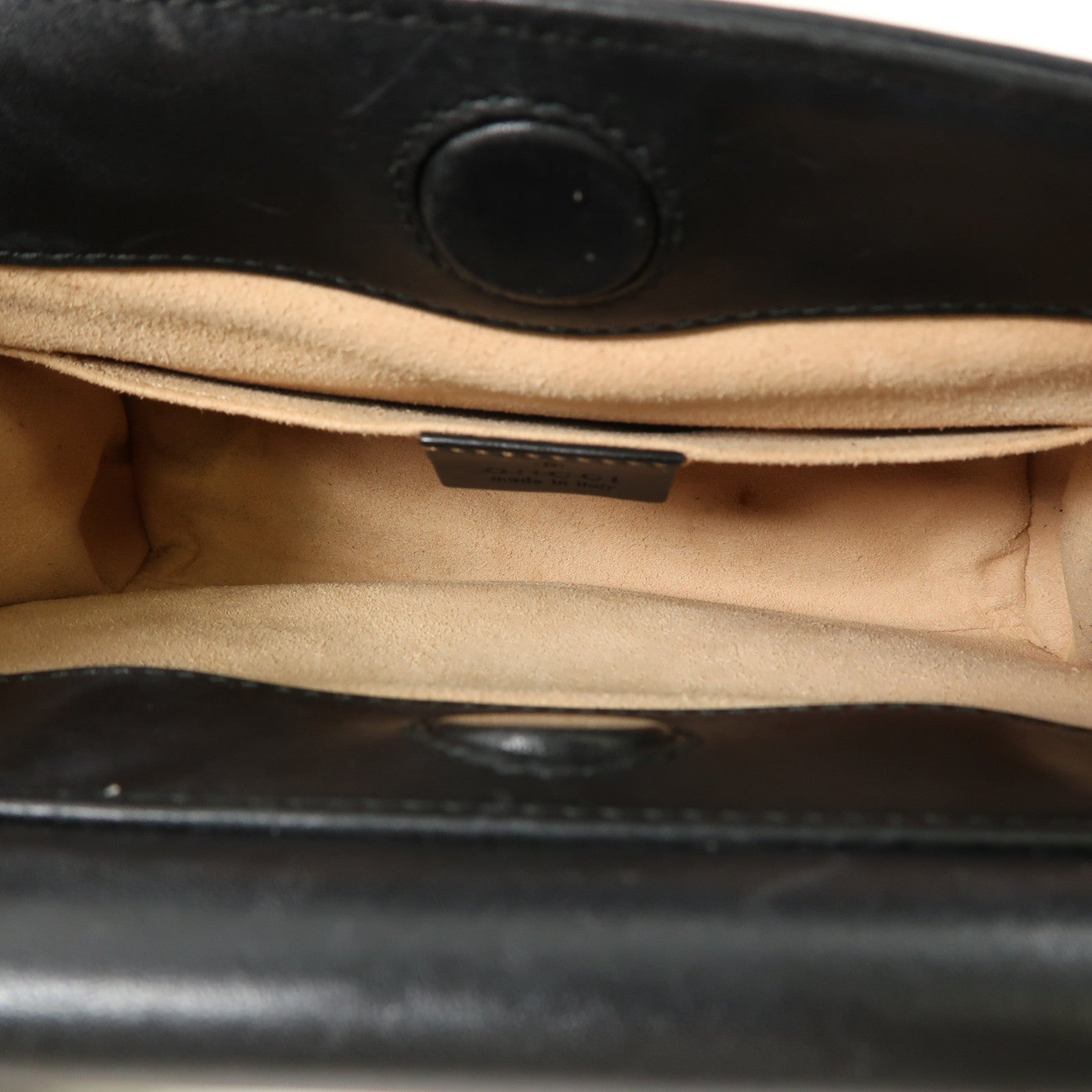 GUCCI 牛皮皮革2 Way Shoulder Bag金扣手挽肩背兩用袋黑色