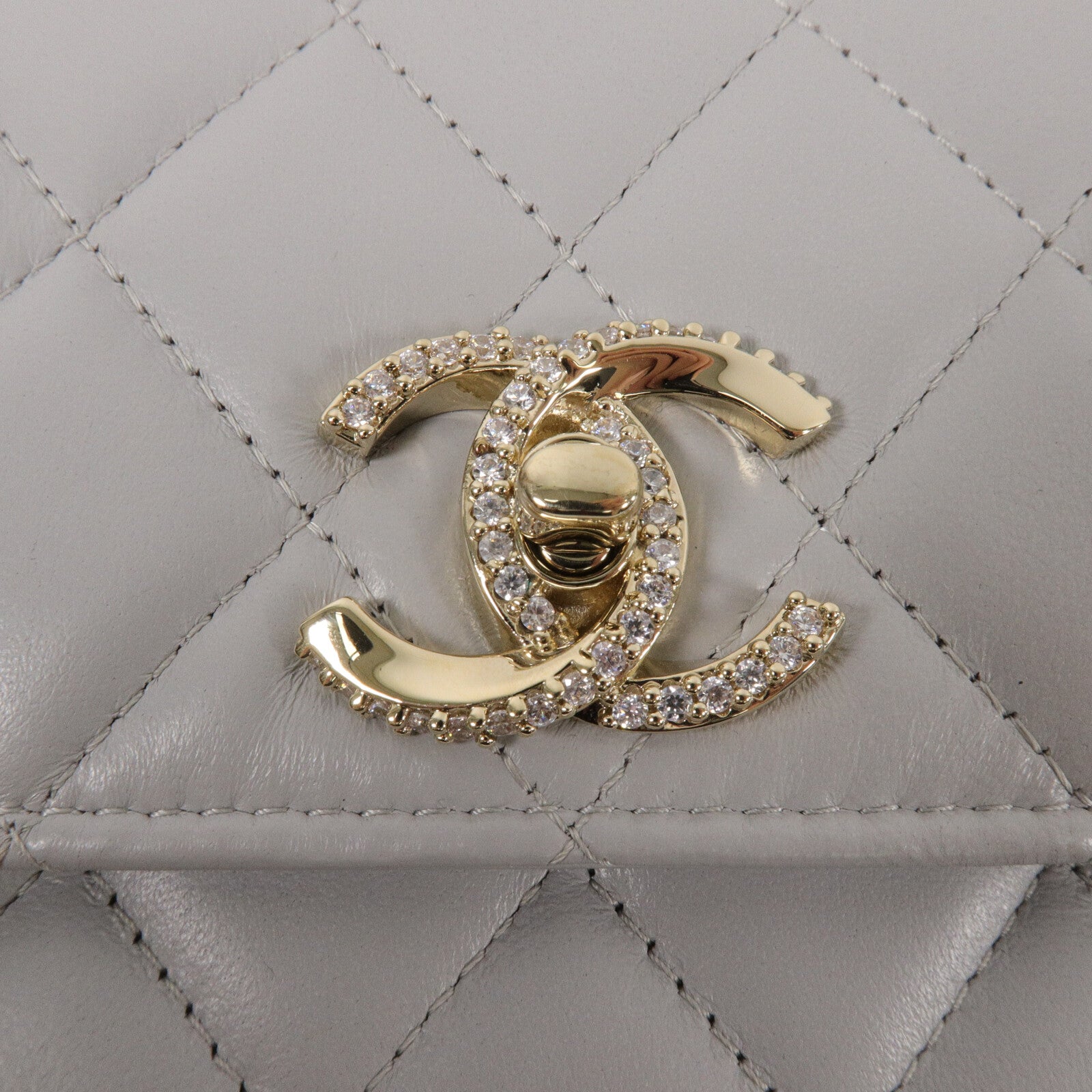 CHANEL 羊皮皮革Chain Shoulder鏈帶手挽肩背兩用袋