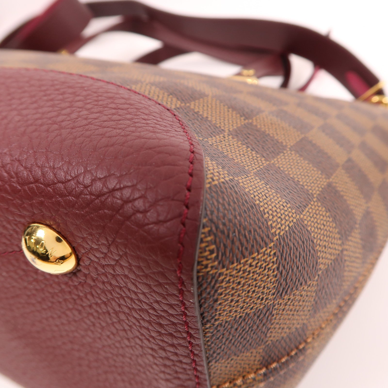 LOUIS VUITTON 【激減優惠】Damier Hyde Park 2way金扣手挽肩背兩用袋啡色/紅色/紫色
