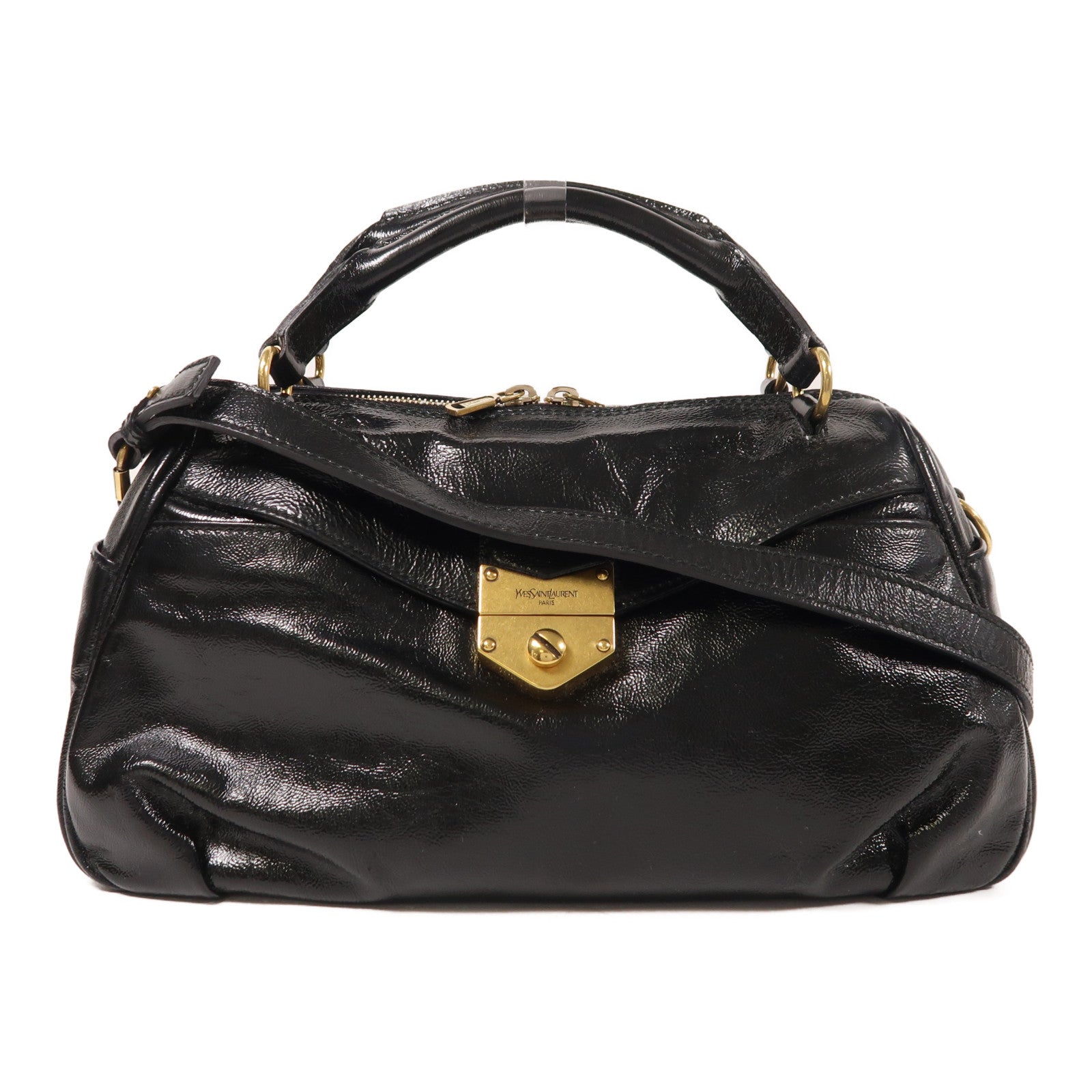 YVES SAINT LAURENT 牛皮皮革2 Way Shoulder金扣肩背袋