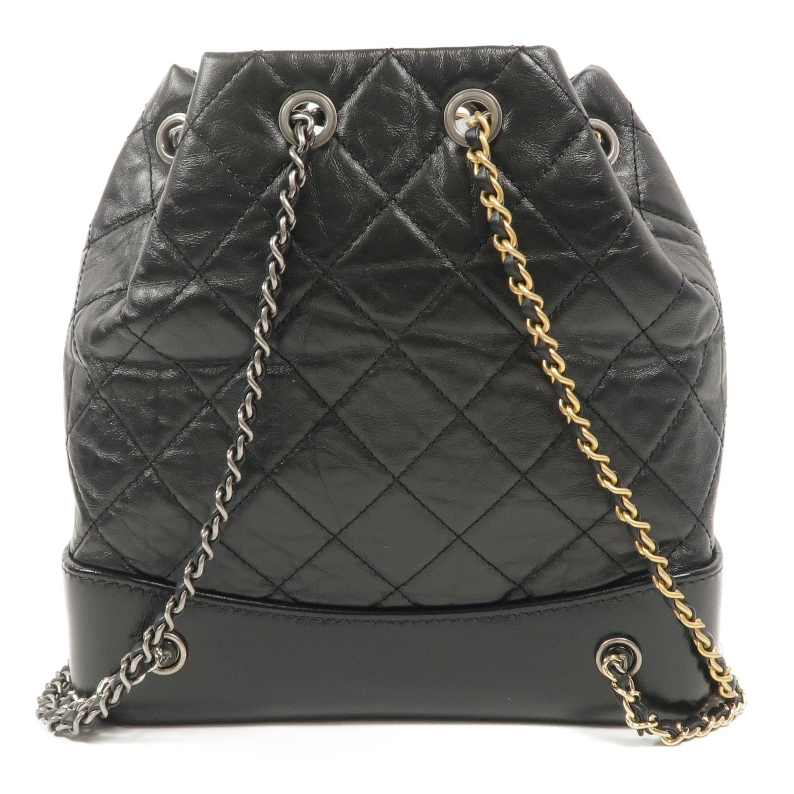 CHANEL 牛皮皮革Gabrielle BackPack鏈帶背包