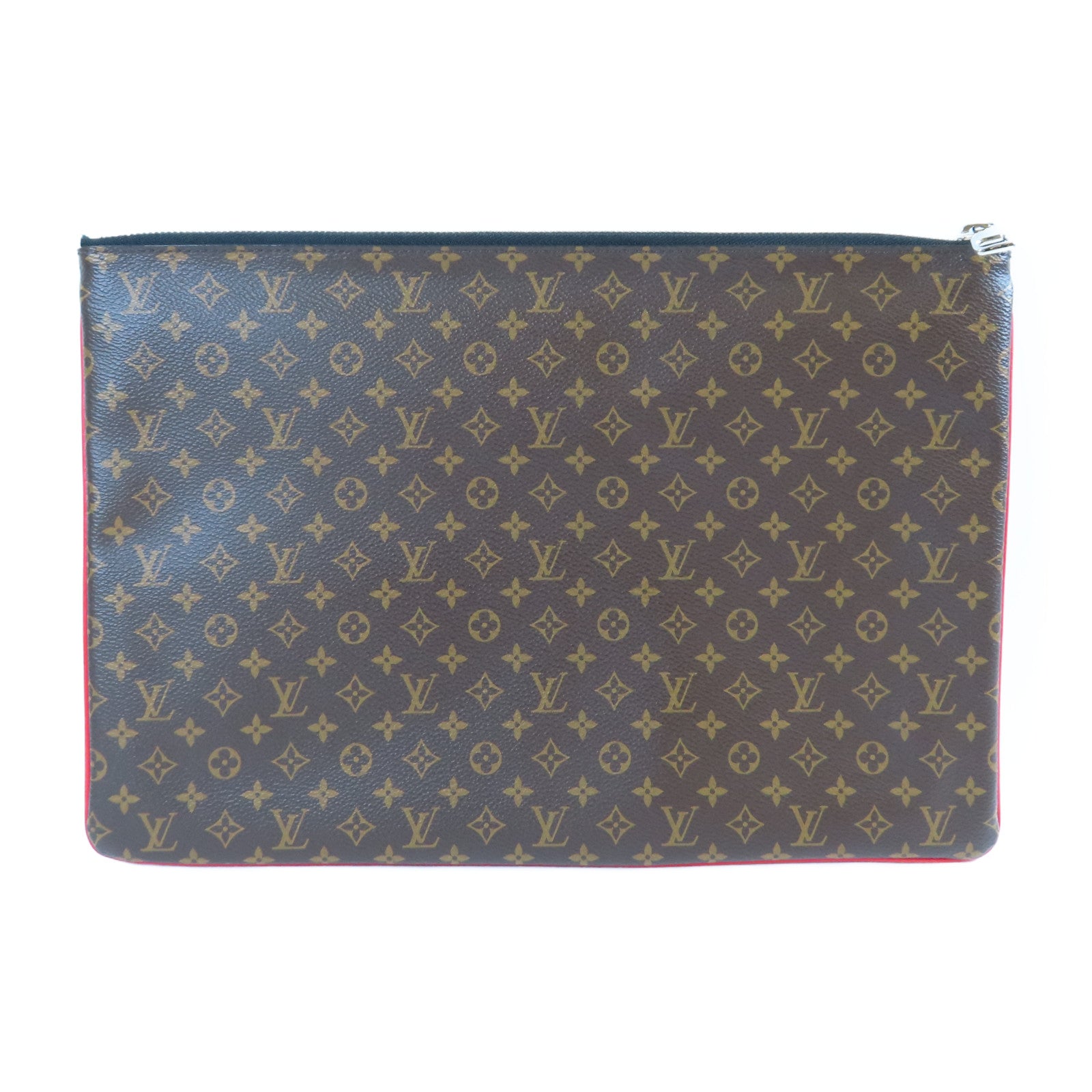 LOUIS VUITTON **【激減優惠】Monogram Patchwork Pochette A4金扣手拿包啡色