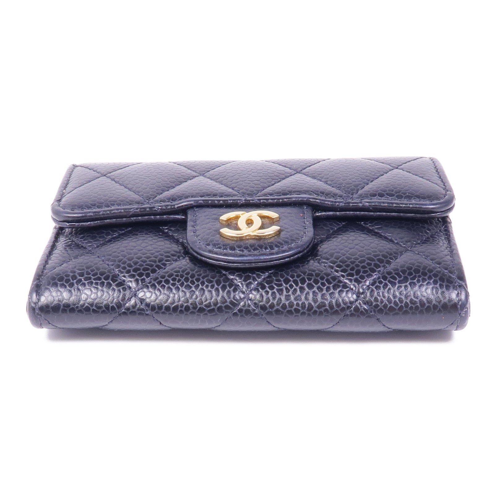 CHANEL 牛皮皮革Card Case金扣卡片套